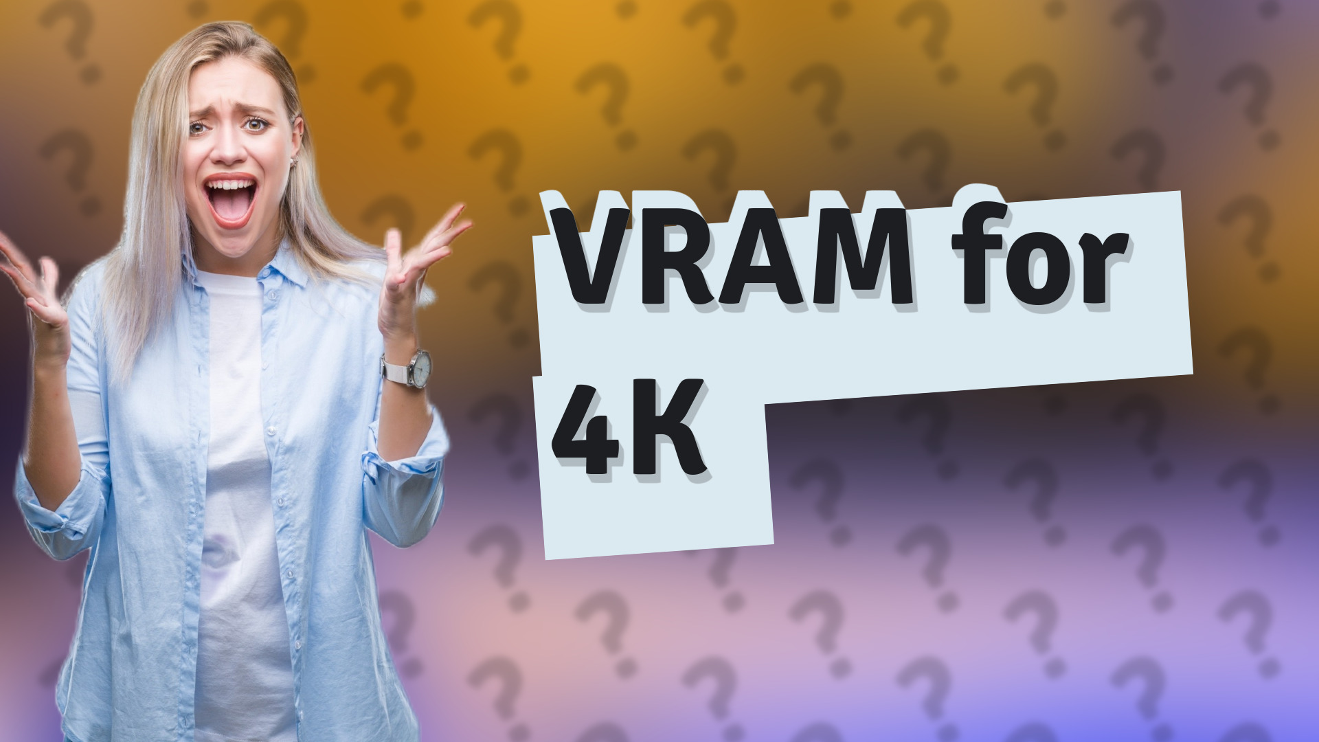 VRAM for 4K