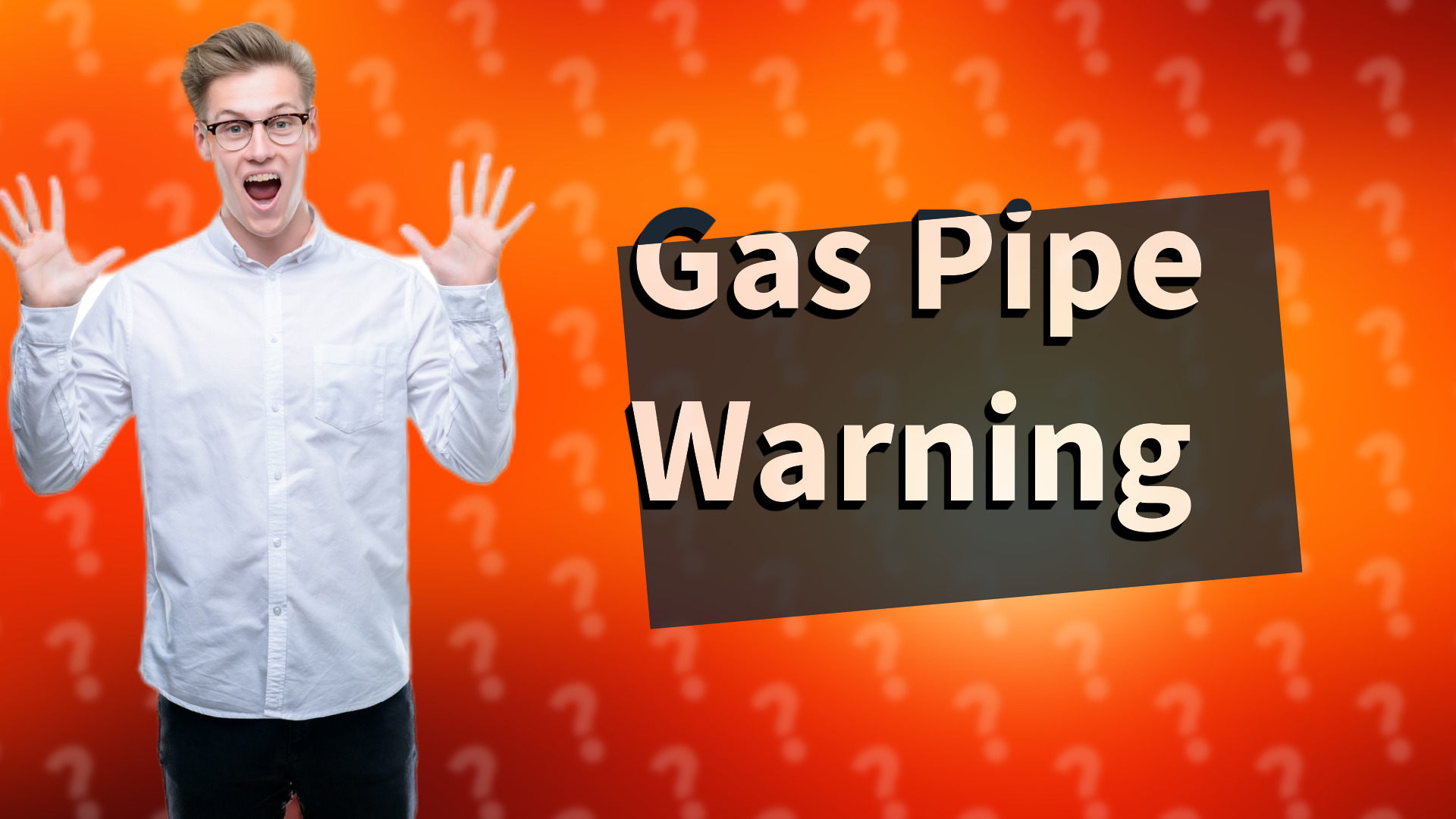 Gas Pipe Warning
