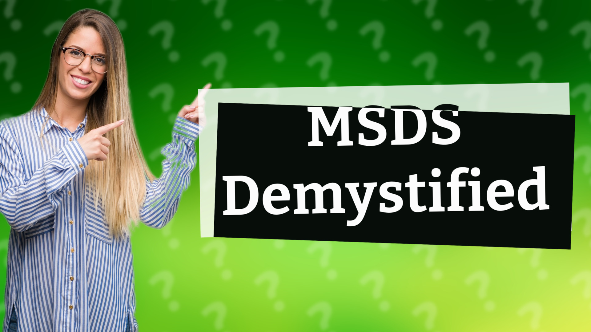 MSDS Demystified