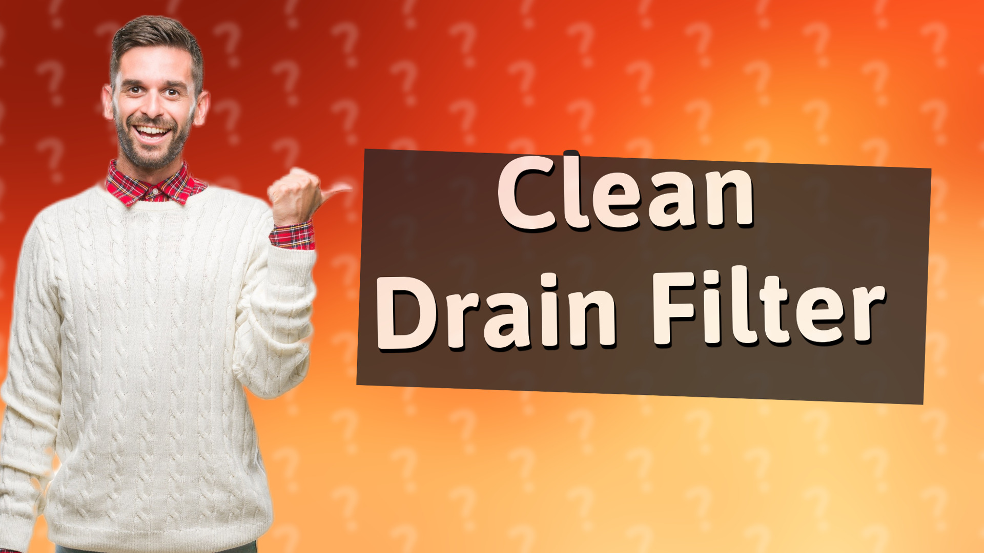 Clean Drain Filter