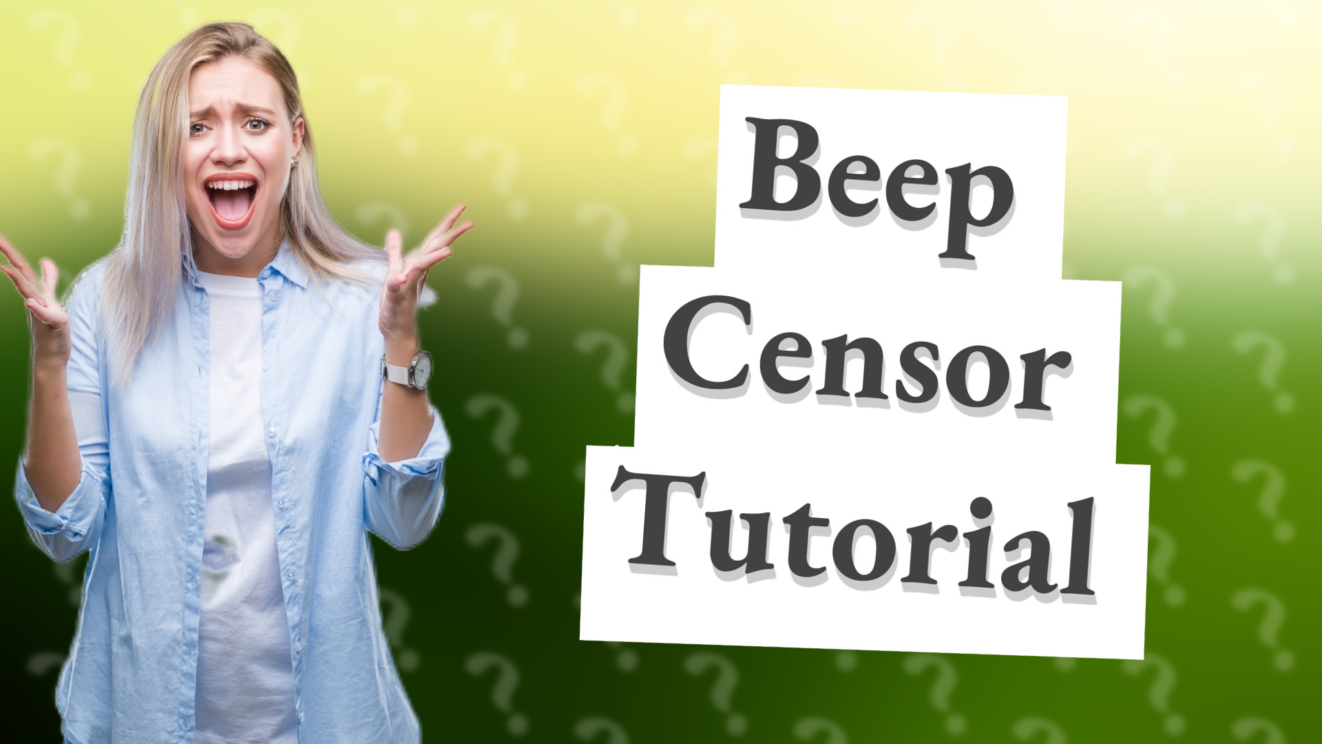Beep Censor Tutorial