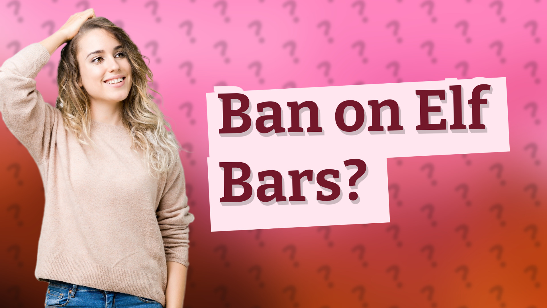 Ban on Elf Bars?