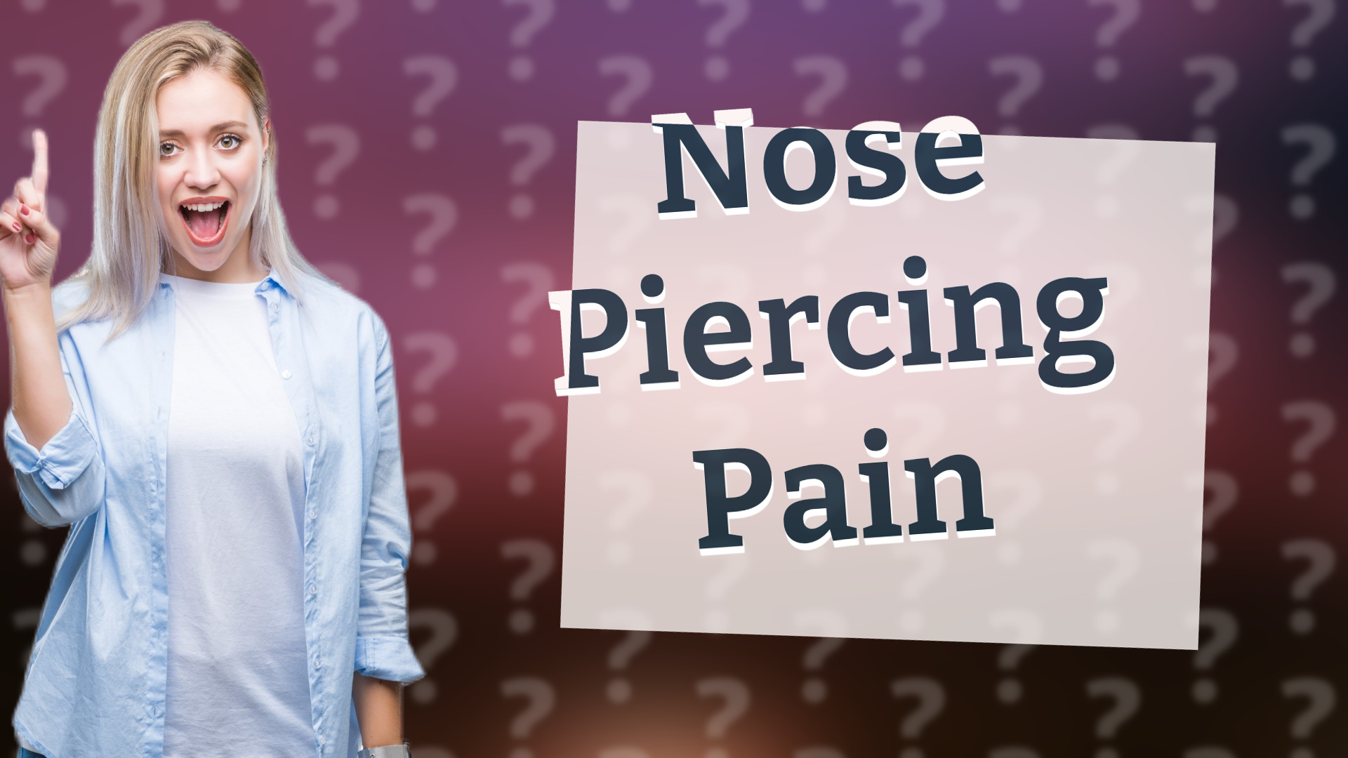 Nose Piercing Pain