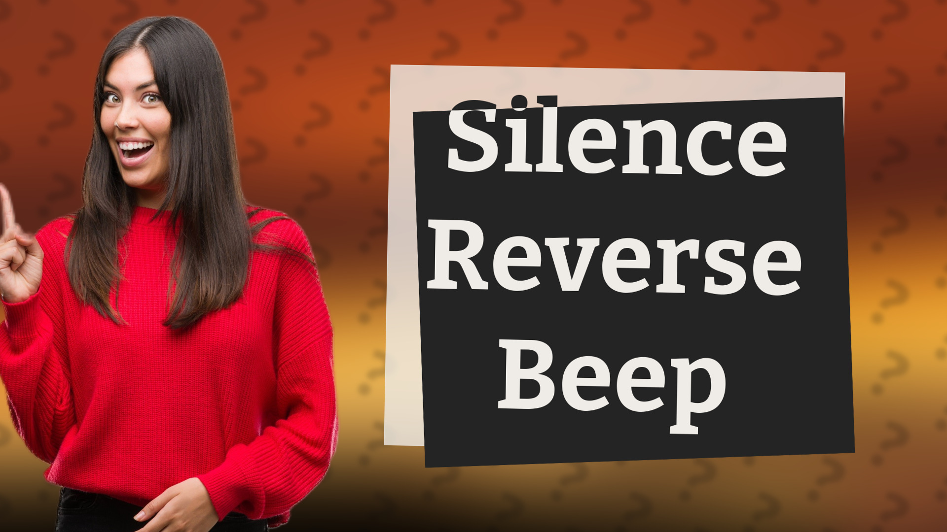 Silence Reverse Beep