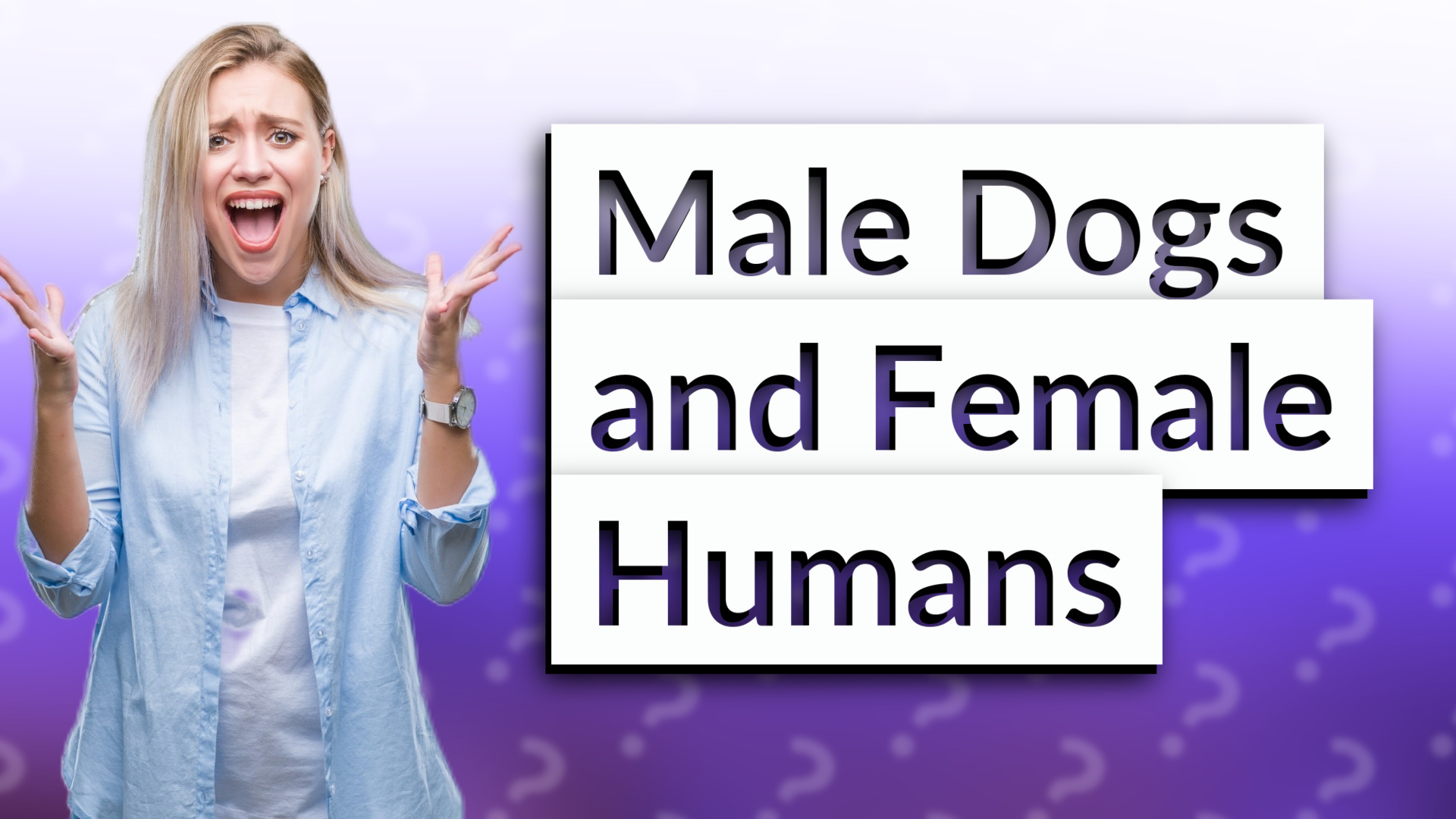 Male Dogs and Female Humans