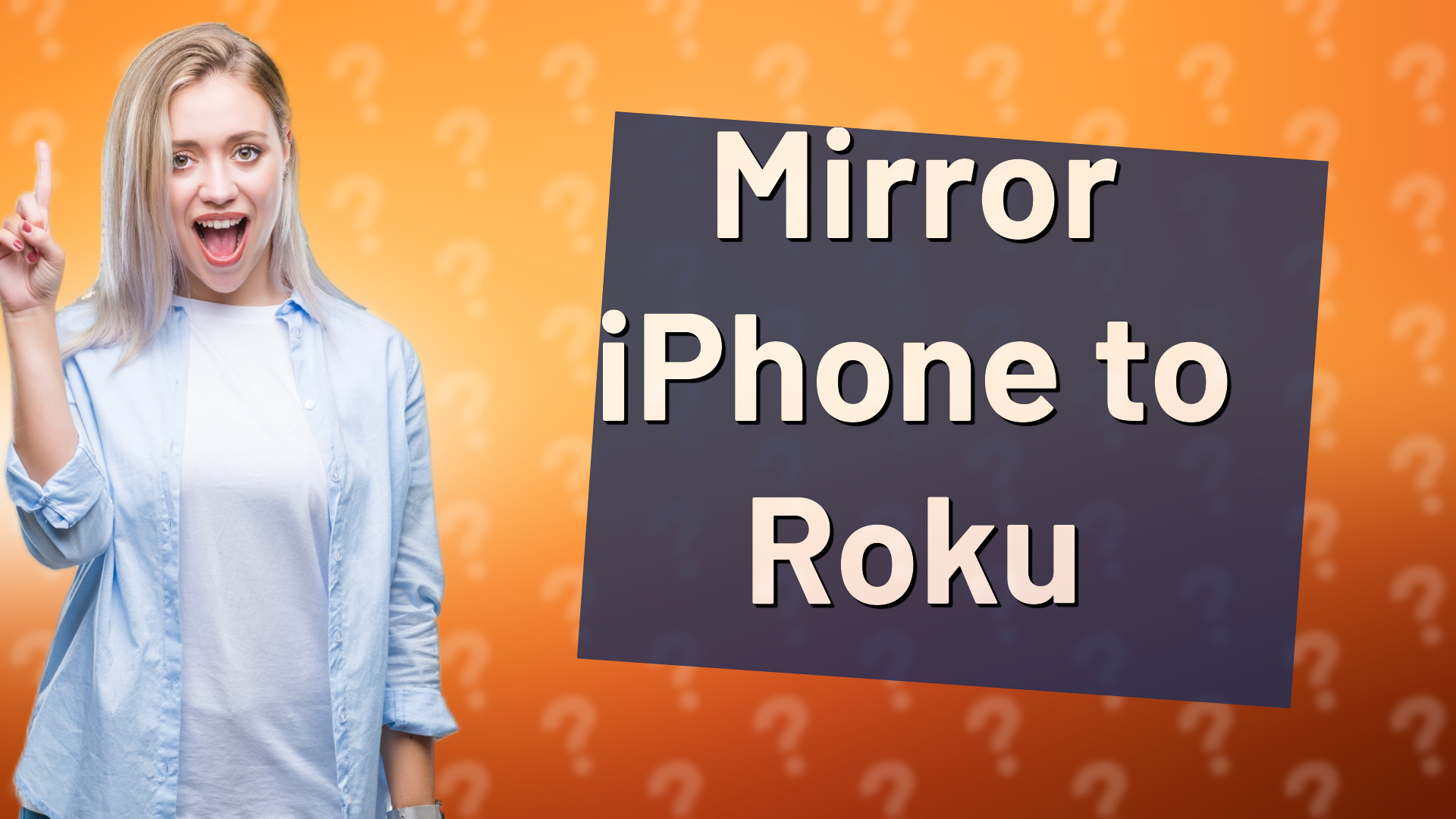 Mirror iPhone to Roku