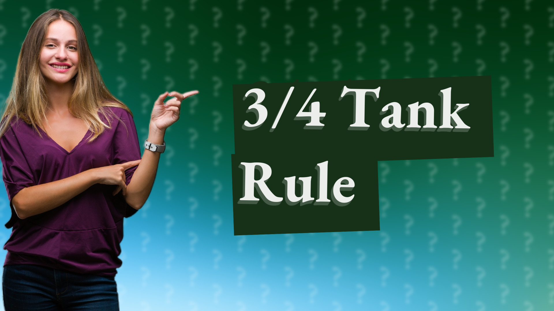 3/4 Tank Rule