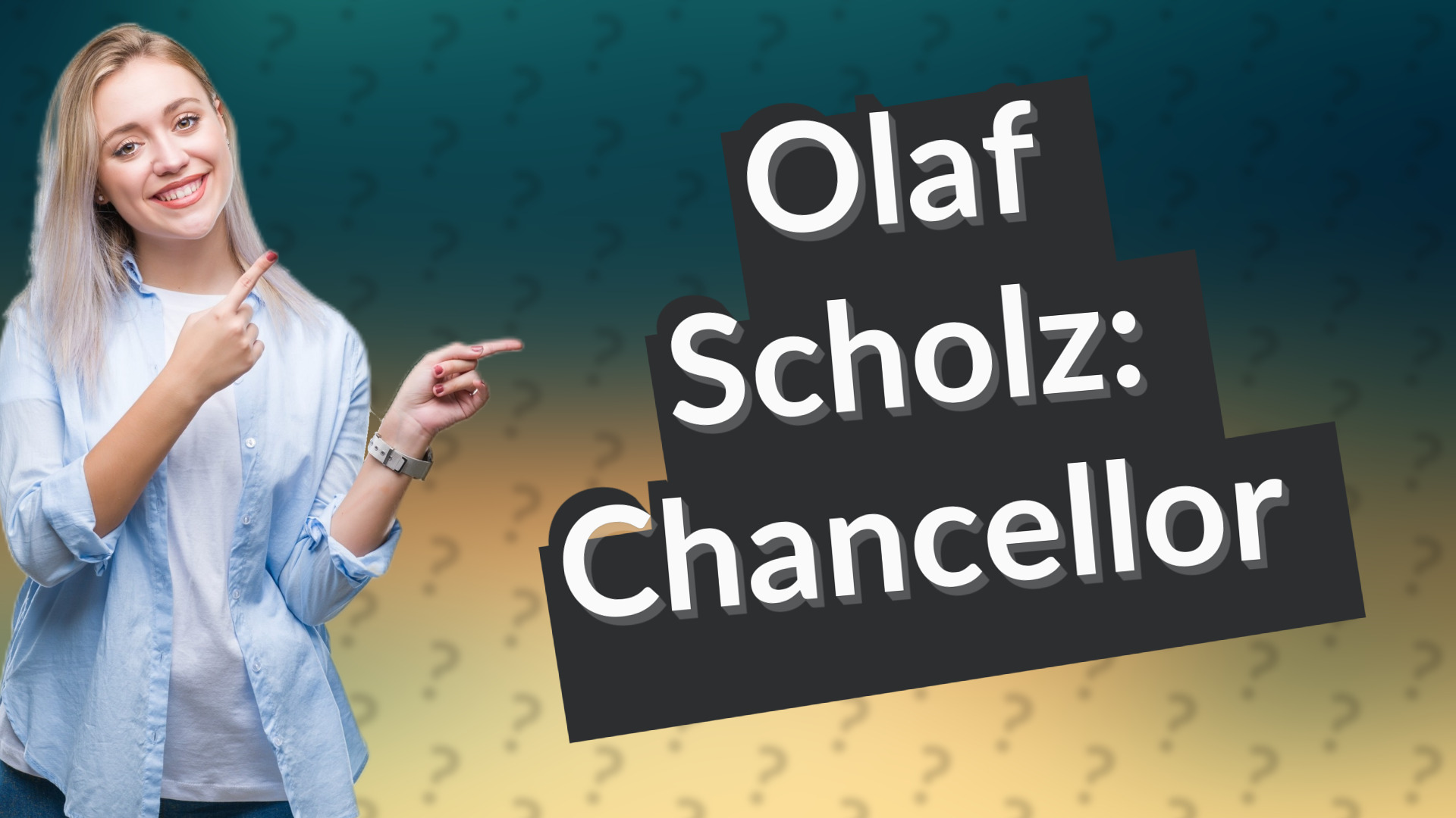 Olaf Scholz: Chancellor
