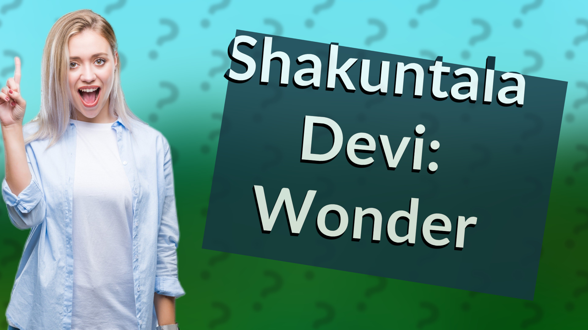 Shakuntala Devi: Wonder