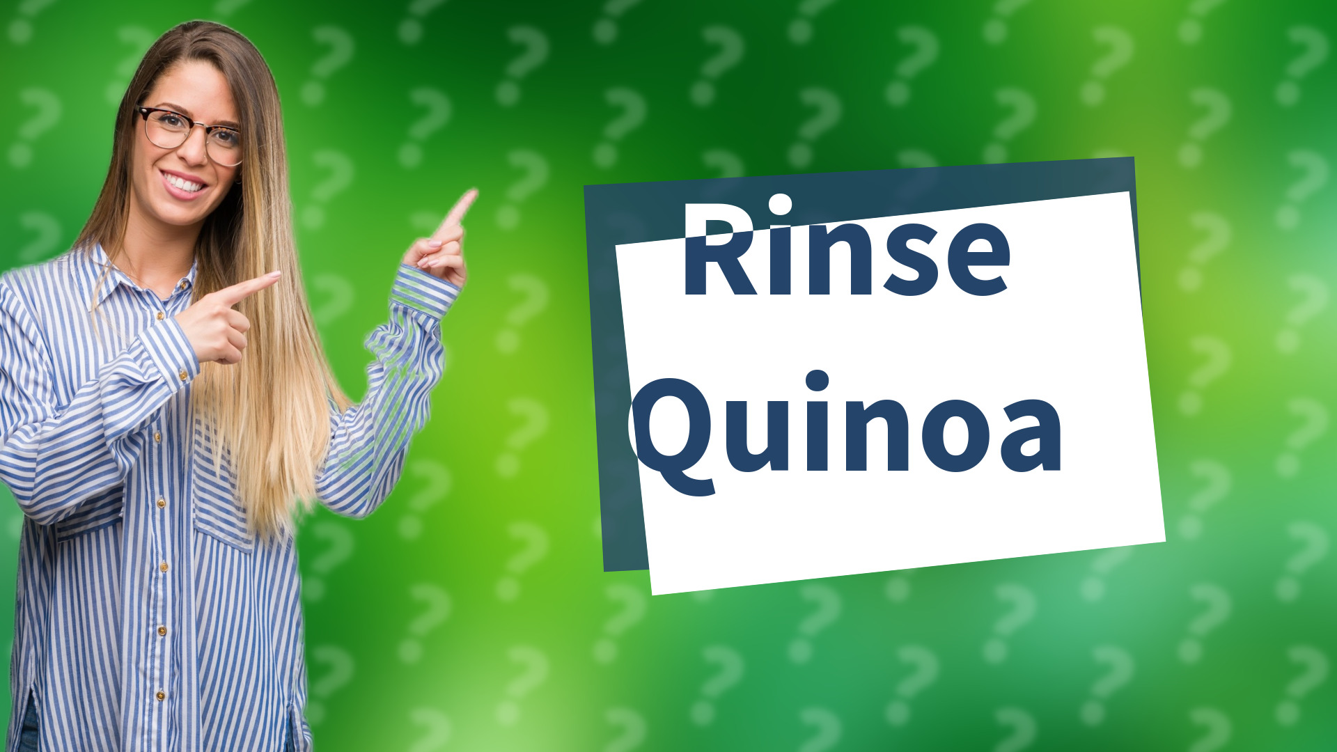 Rinse Quinoa