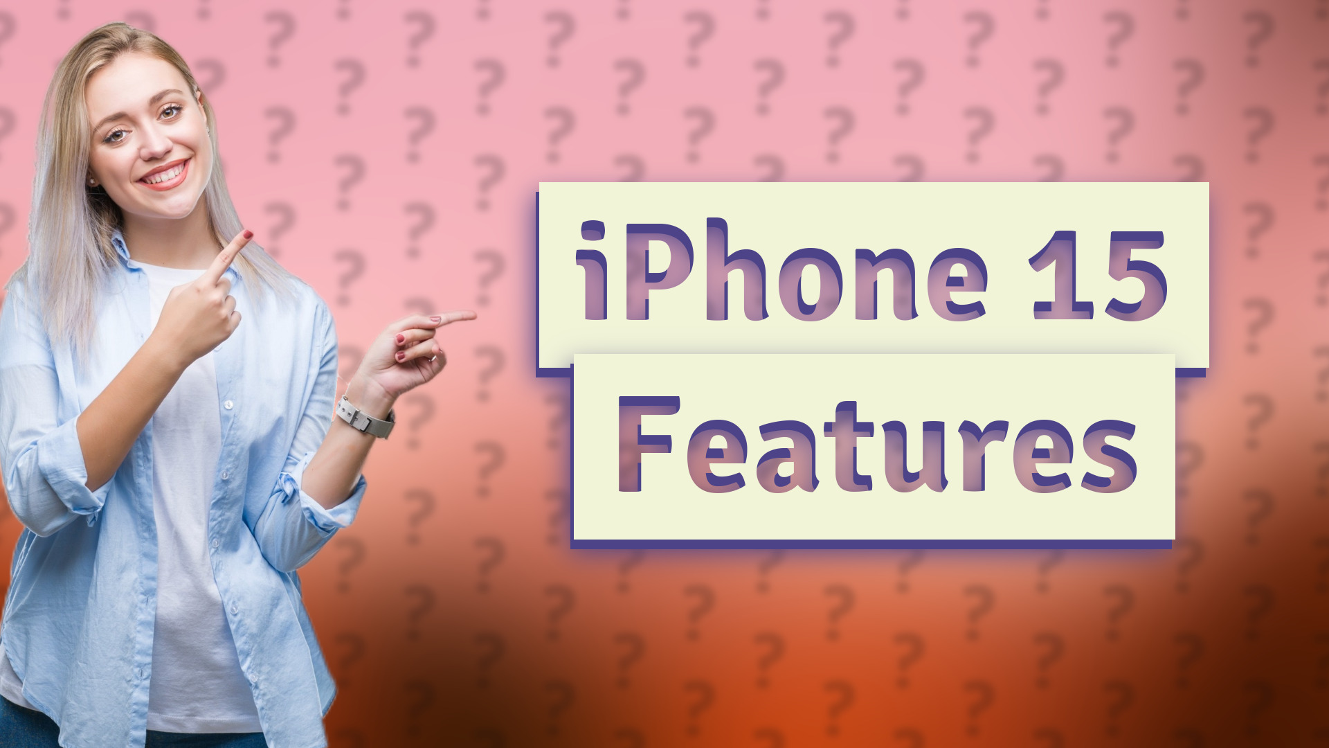 iPhone 15 Features
