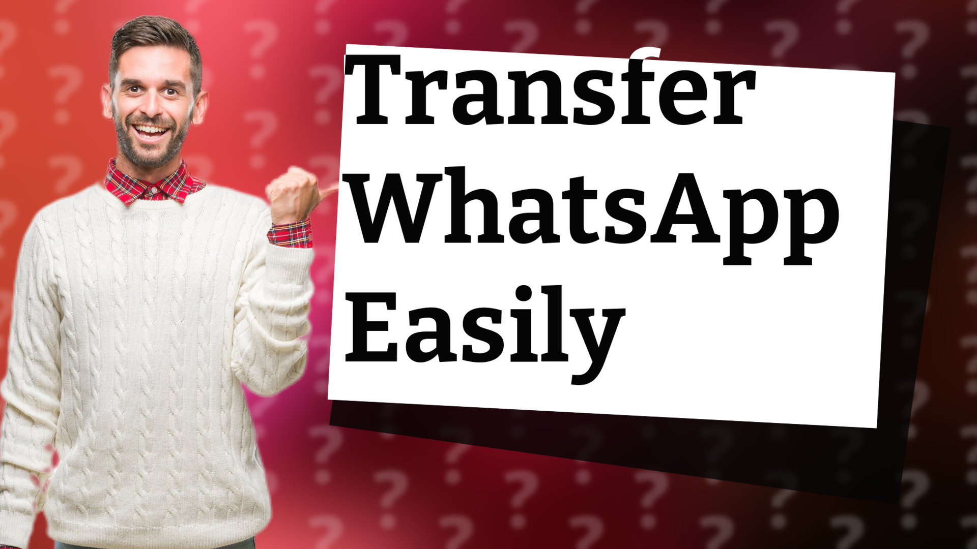 Transfer WhatsApp Easily