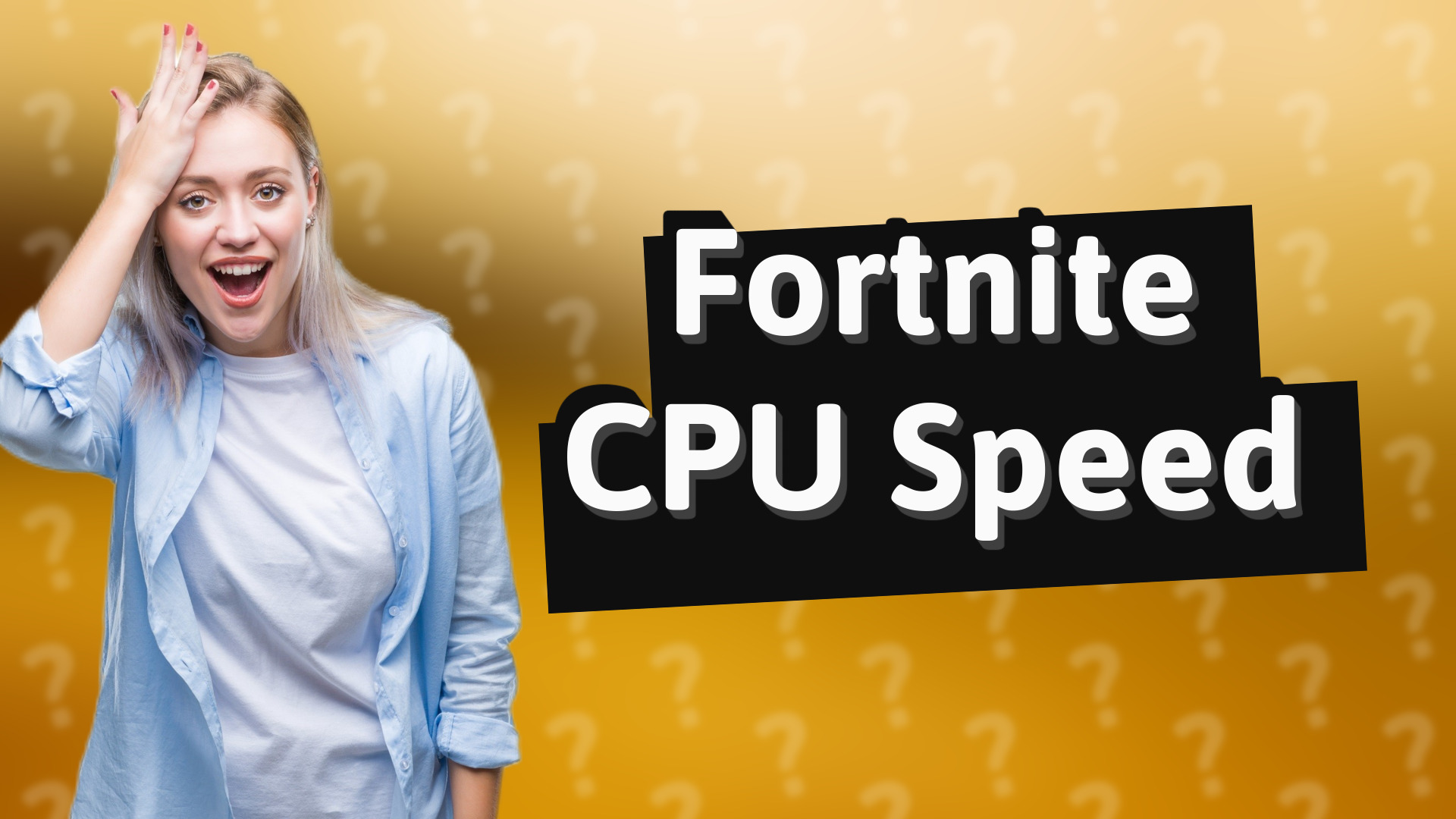 Fortnite CPU Speed