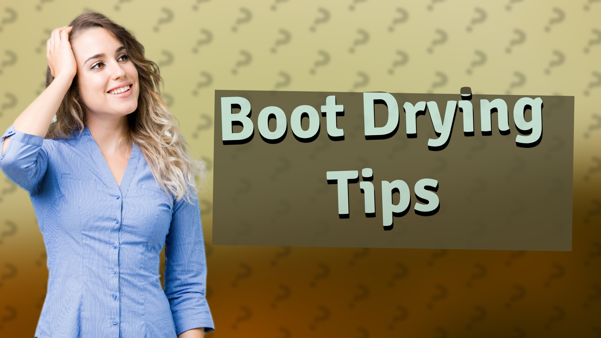 Boot Drying Tips