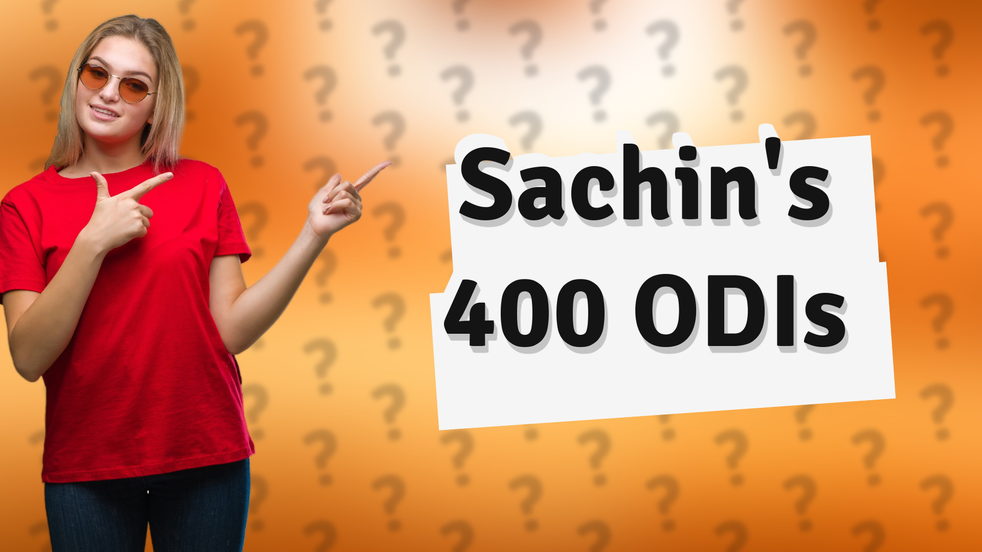 Sachin's 400 ODIs