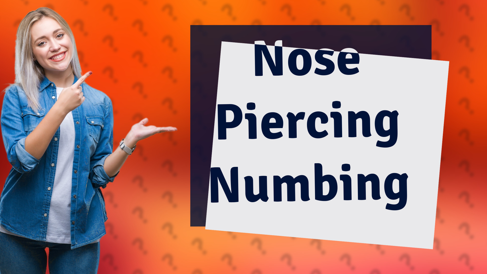 Nose Piercing Numbing