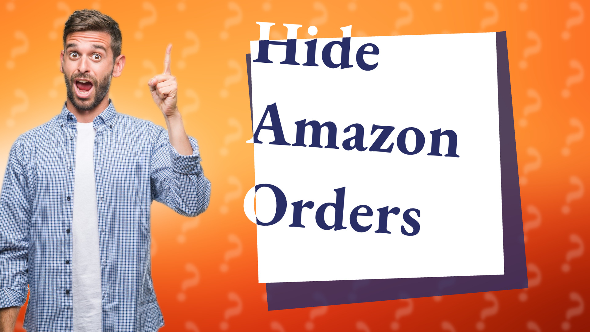 Hide Amazon Orders