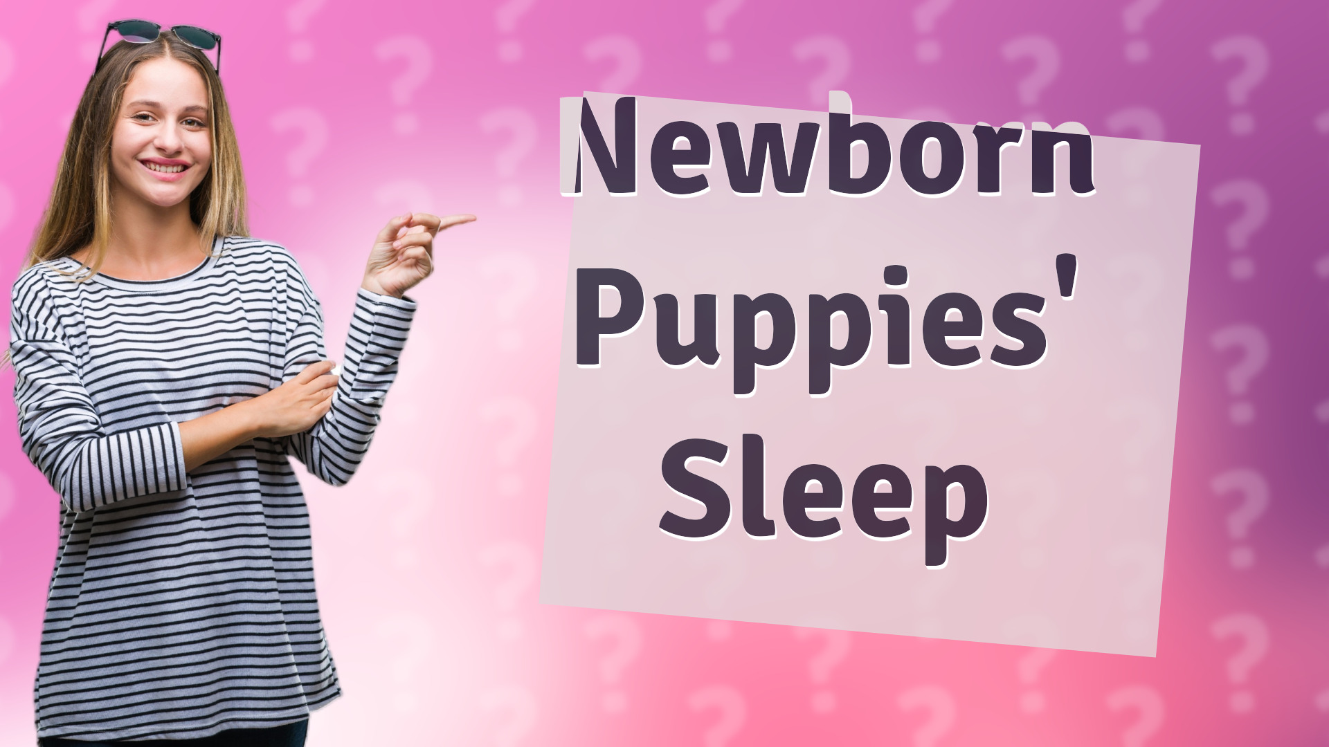 Newborn Puppies' Sleep