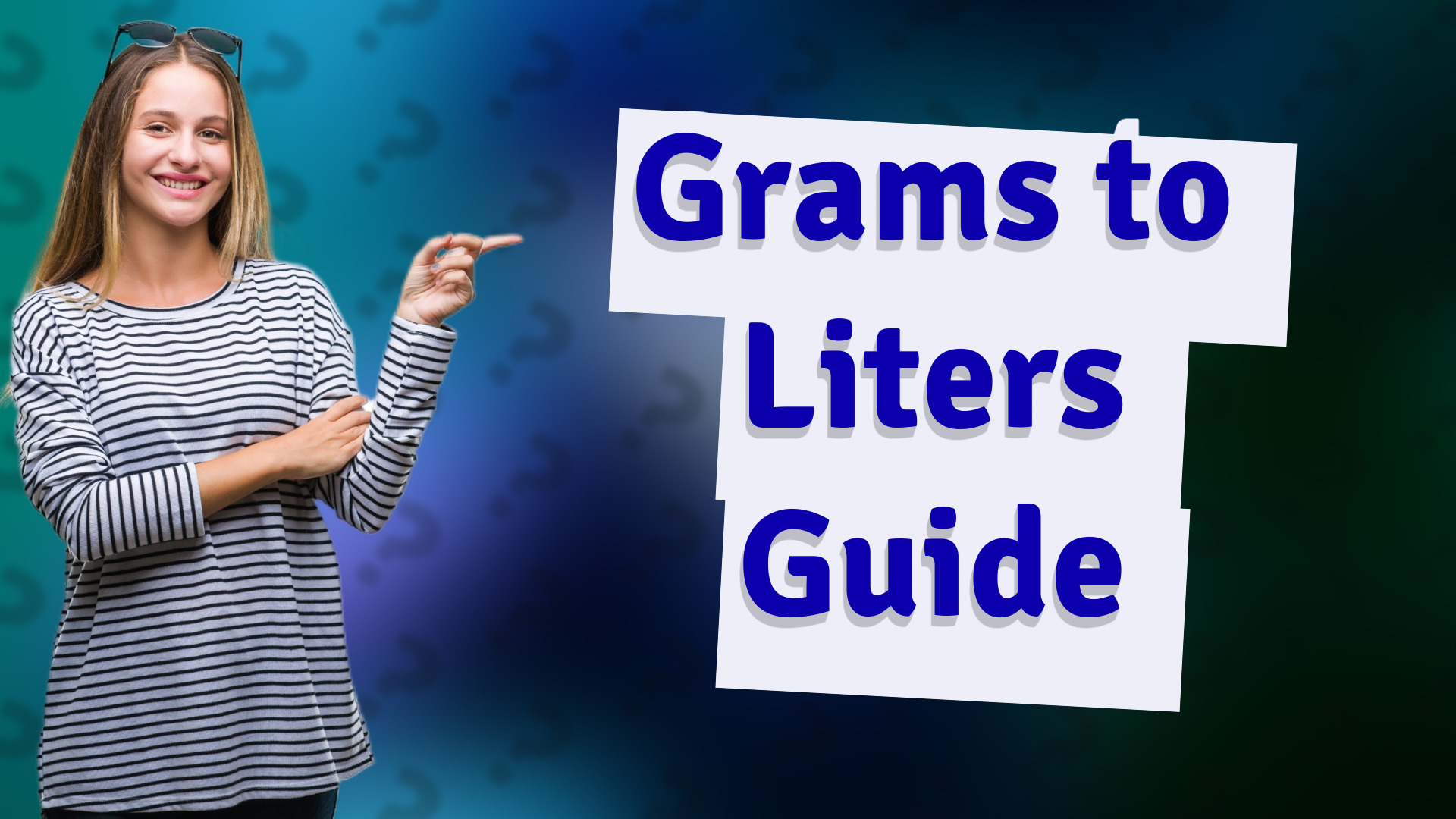Grams to Liters Guide