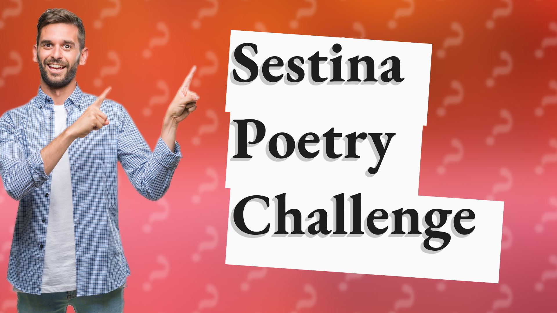 Sestina Poetry Challenge