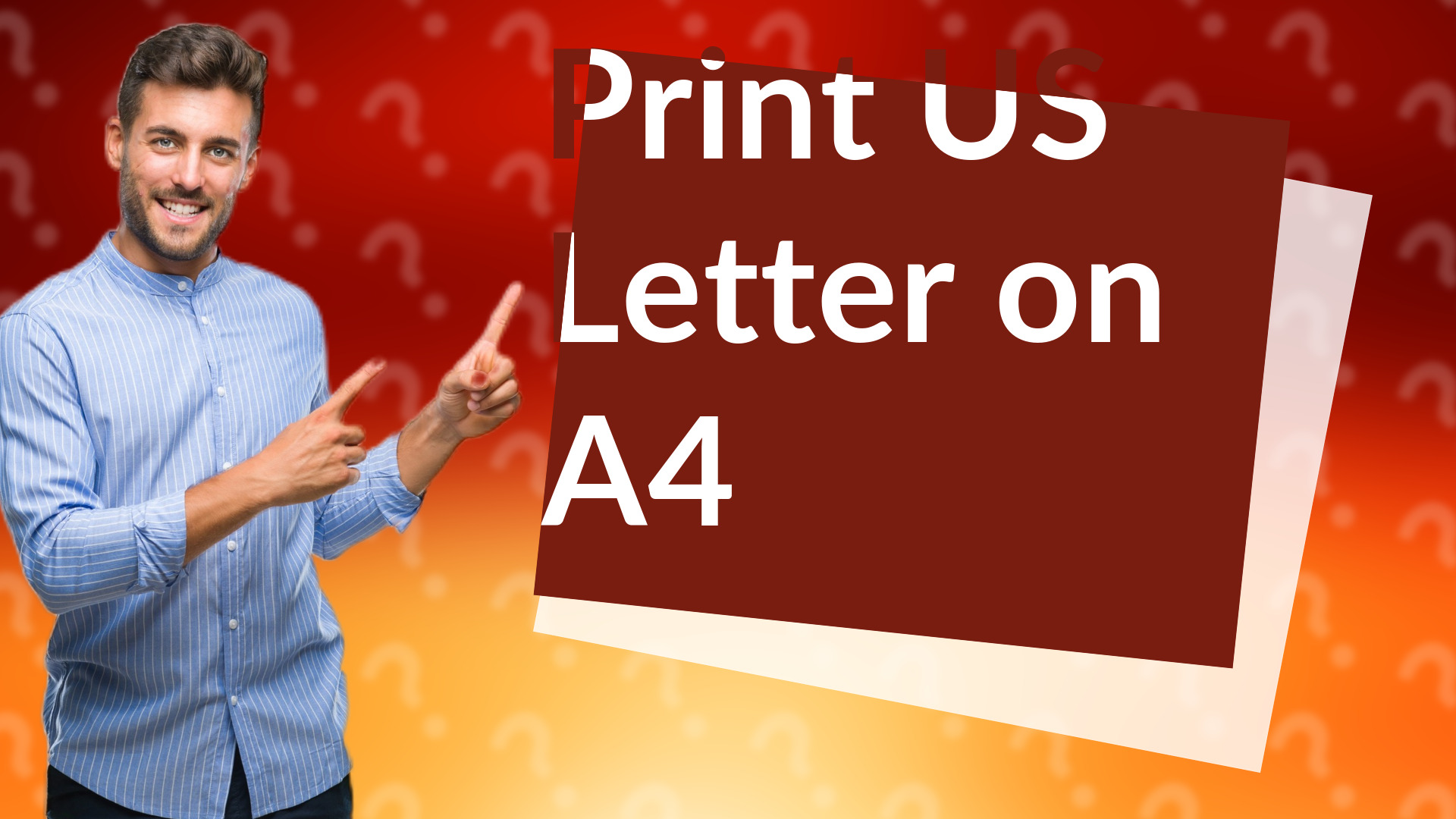 Print US Letter on A4