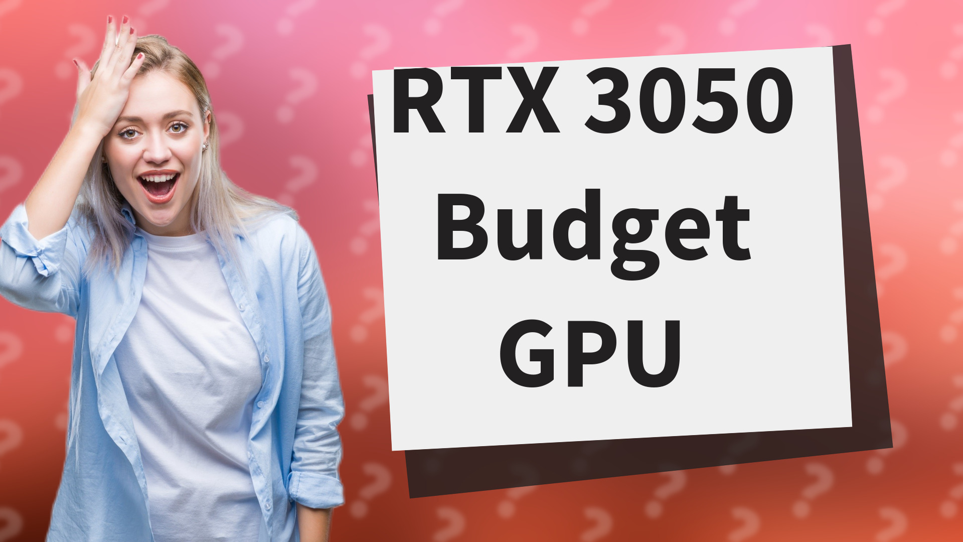 RTX 3050 Budget GPU
