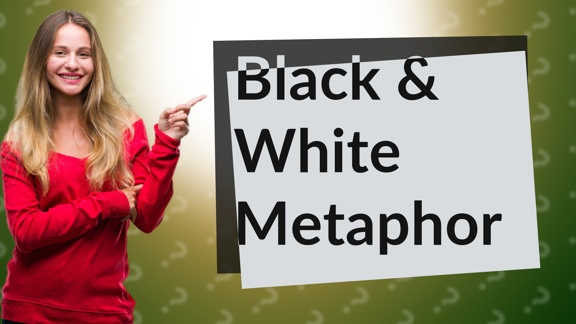 Black & White Metaphor