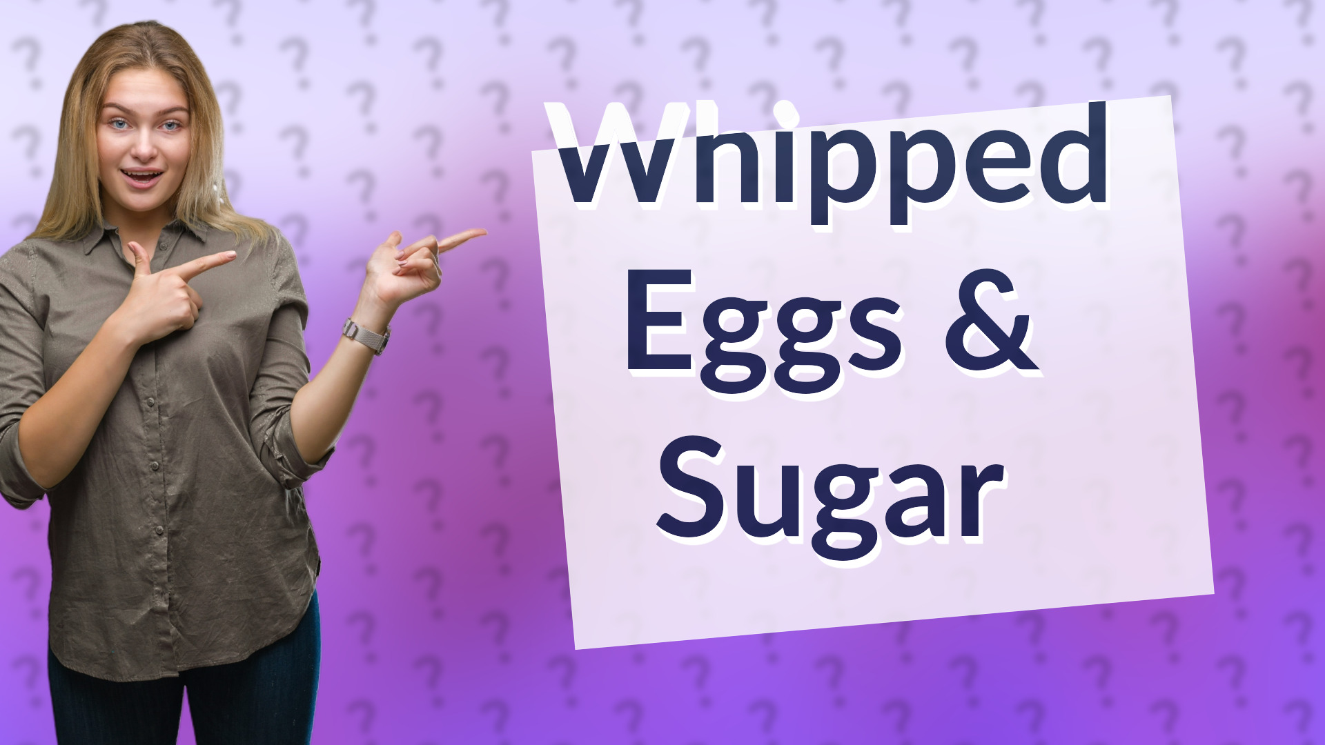 Whipped Eggs & Sugar