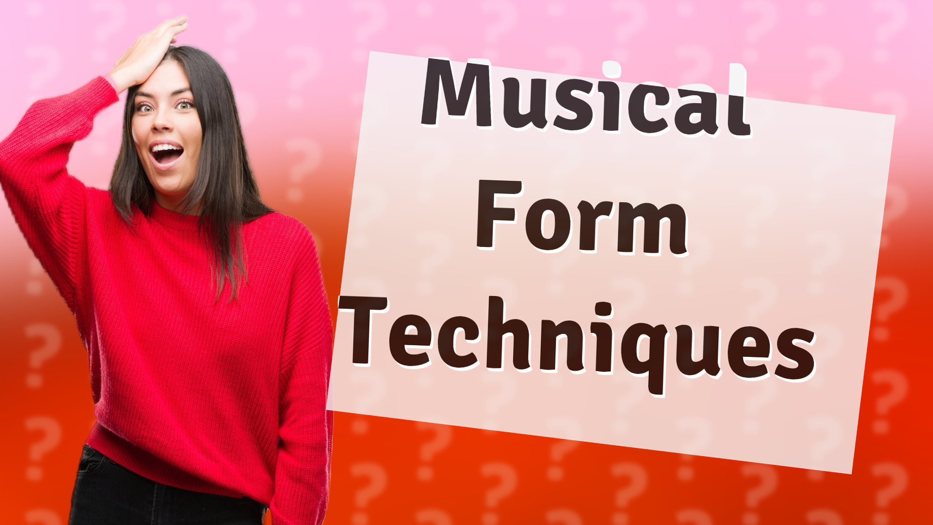 Musical Form Techniques