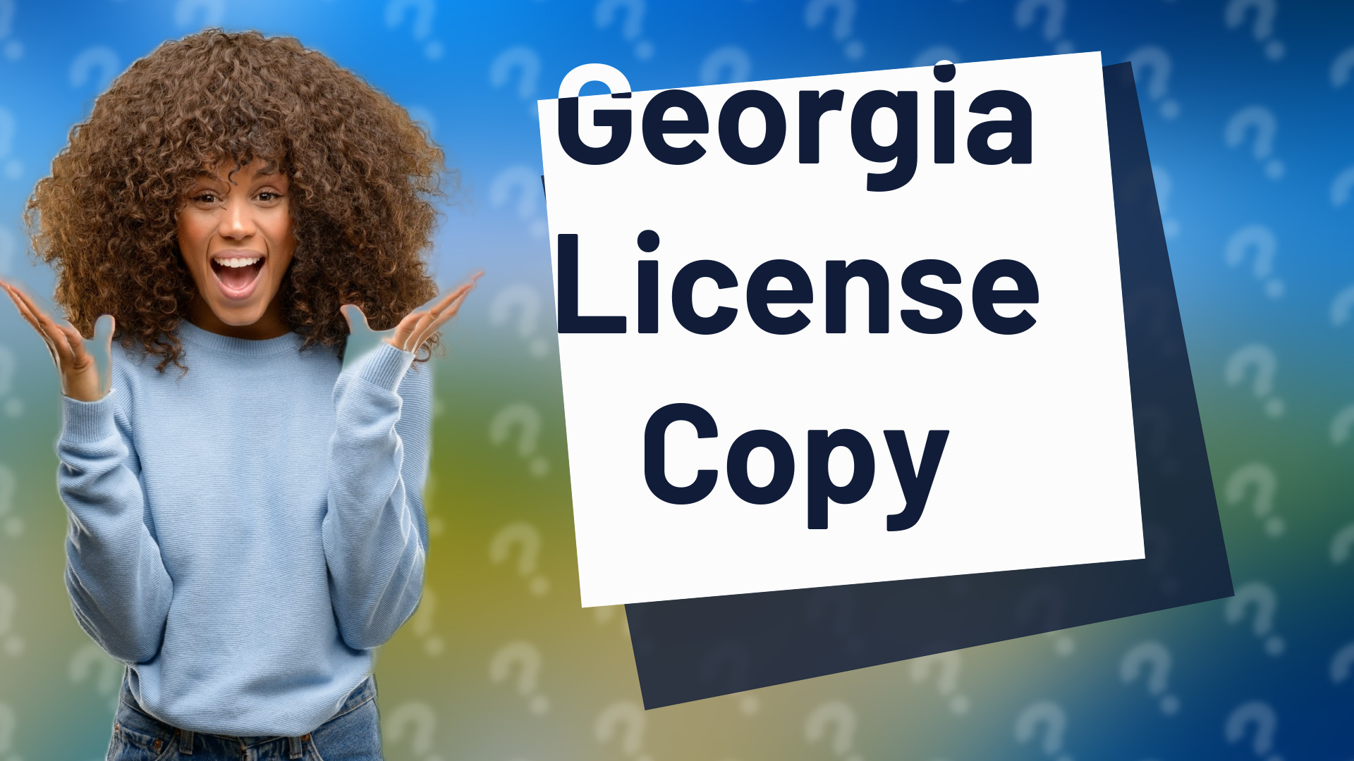 Georgia License Copy