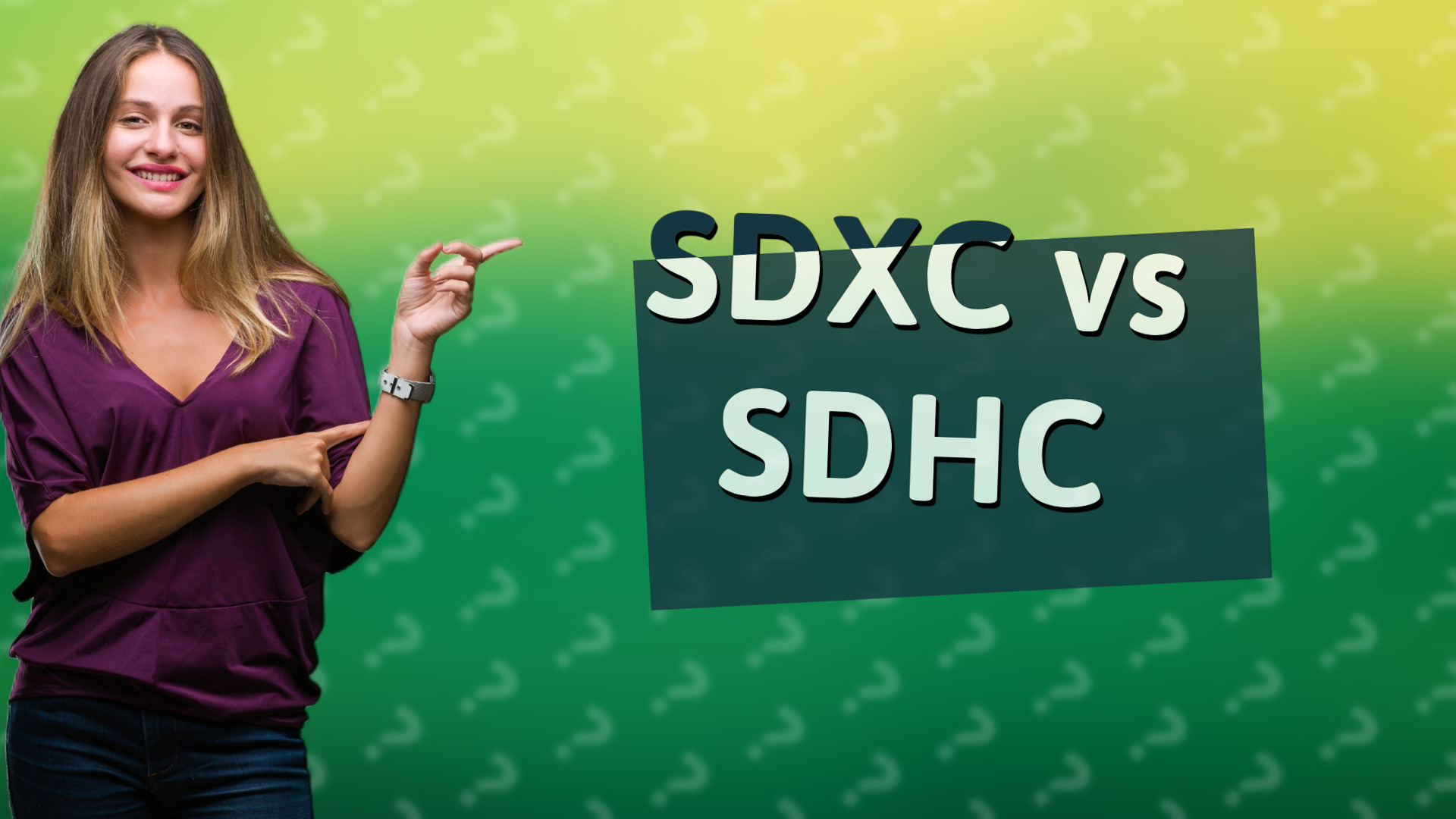 SDXC vs SDHC