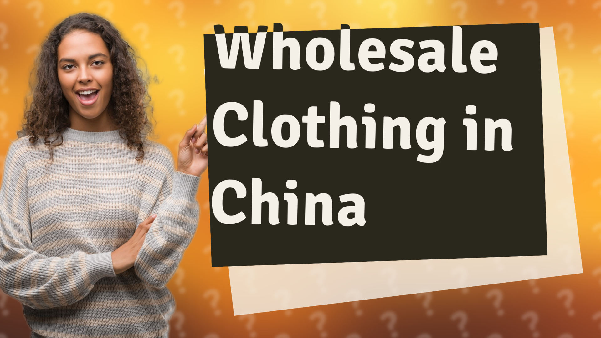 Wholesale Clothing in China