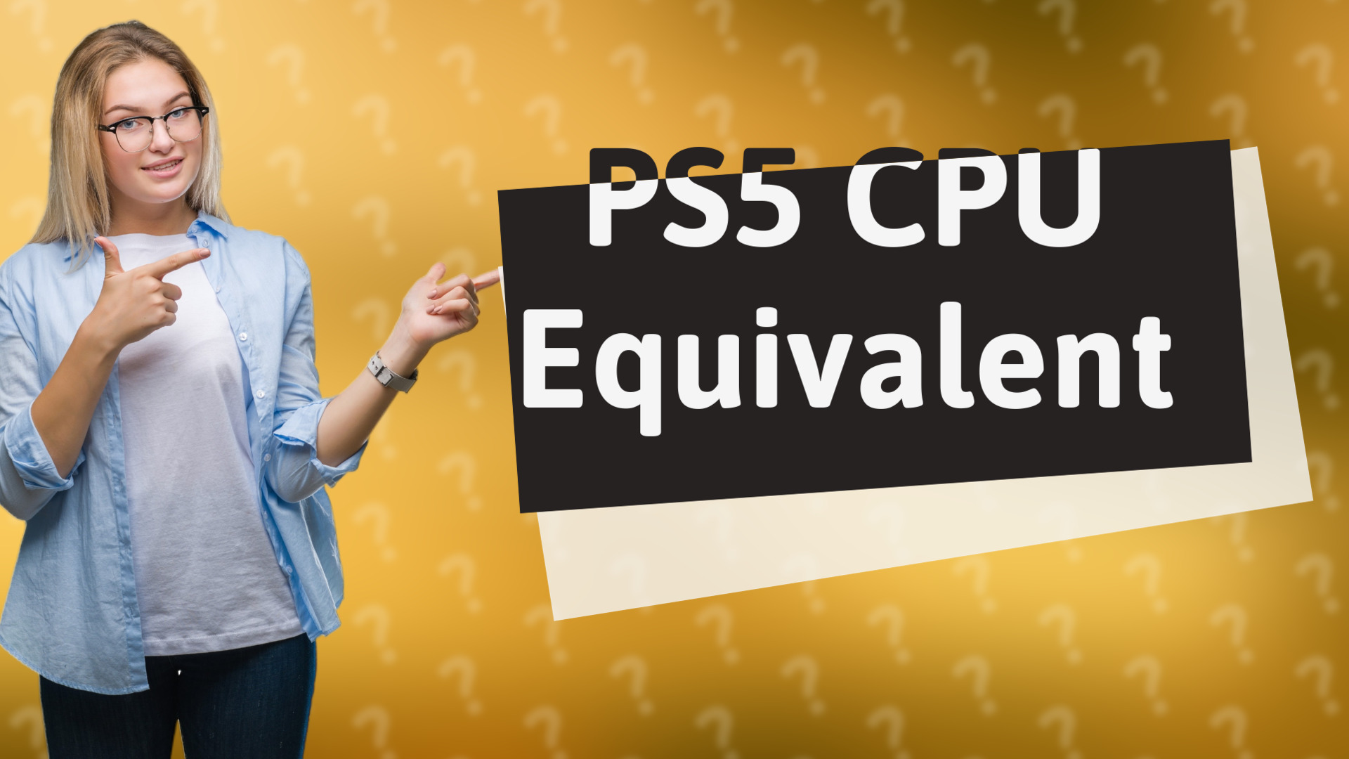 PS5 CPU Equivalent