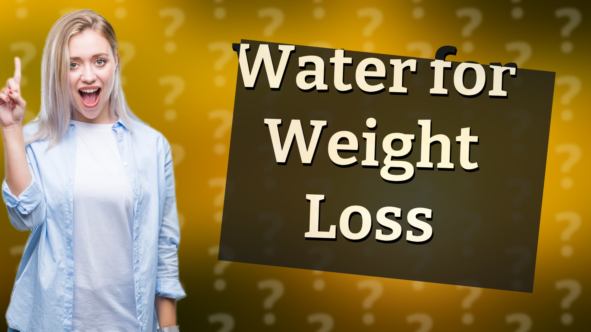 Water for Weight Loss