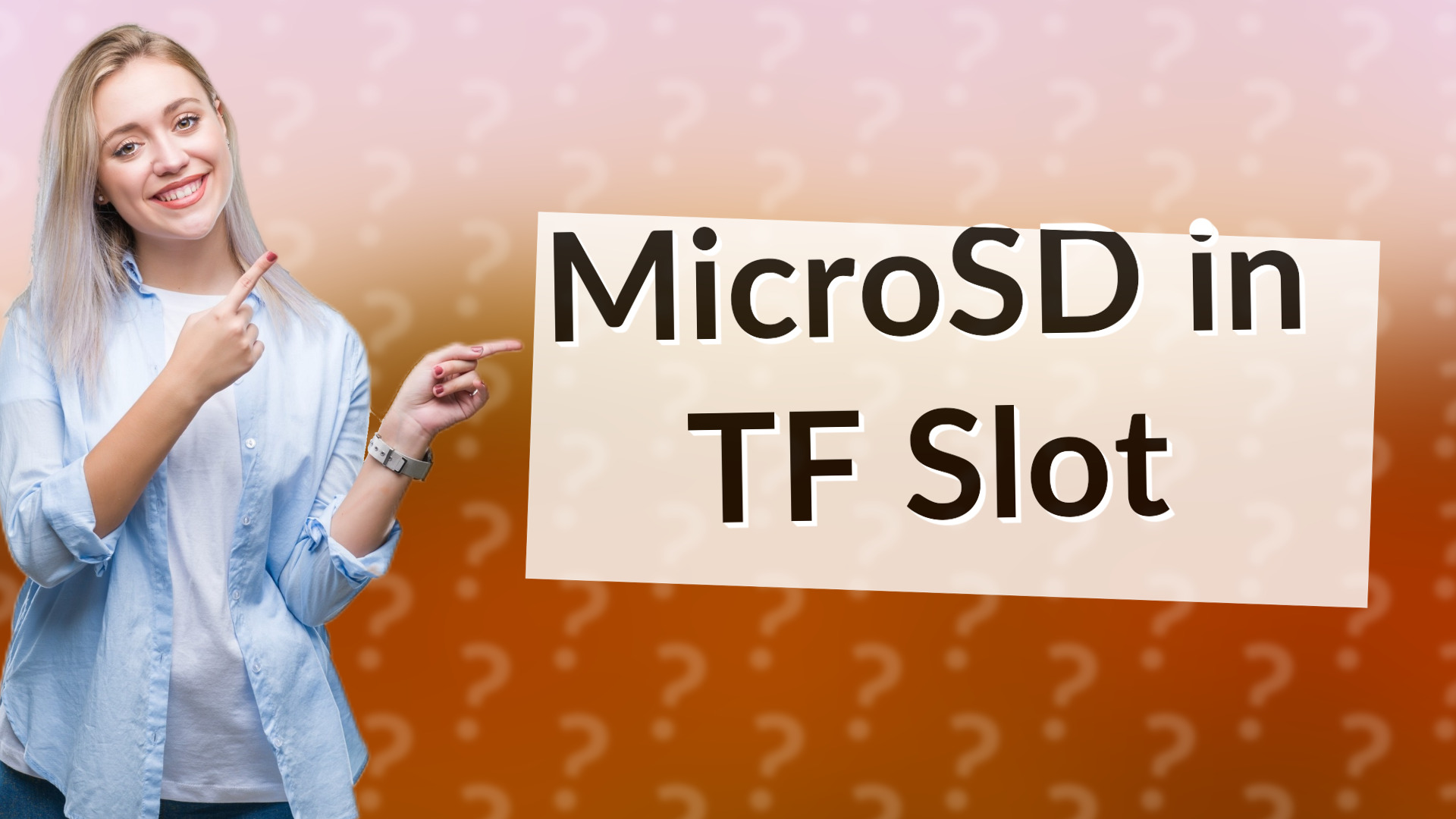 MicroSD in TF Slot