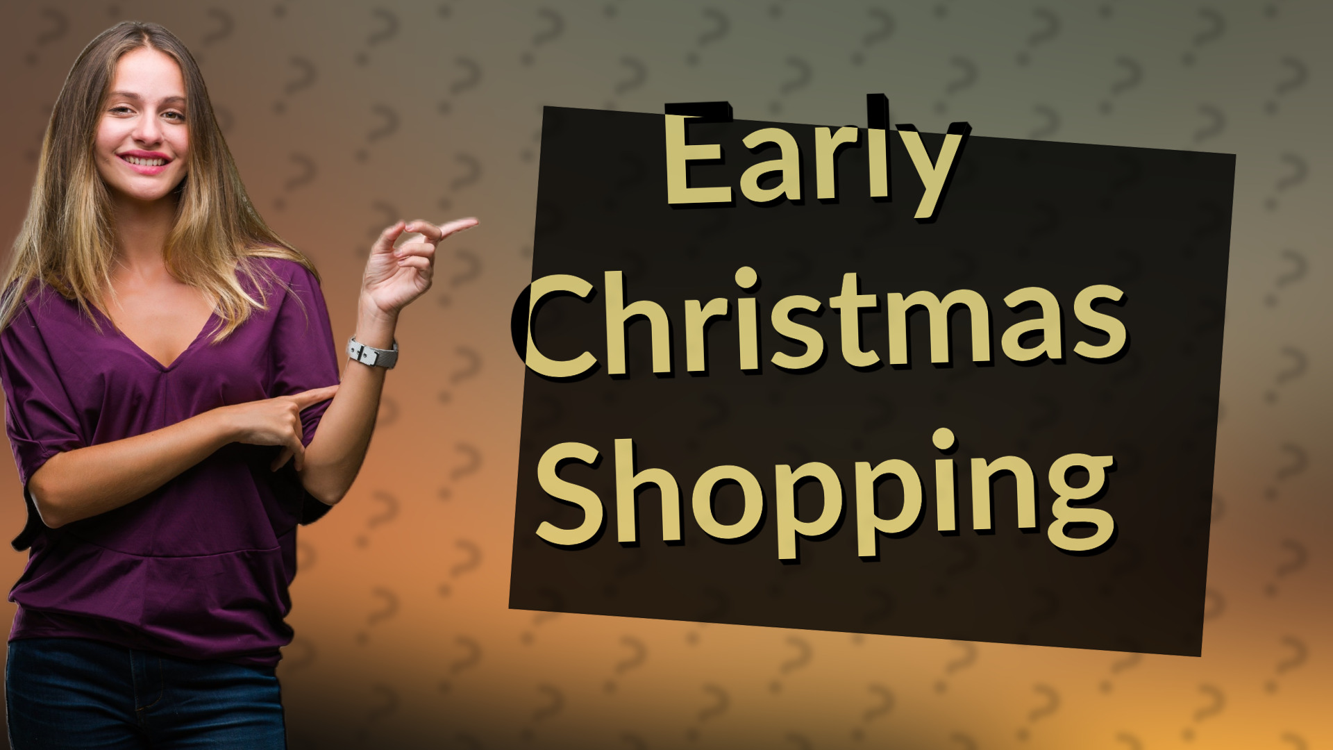 Early Christmas Shopping