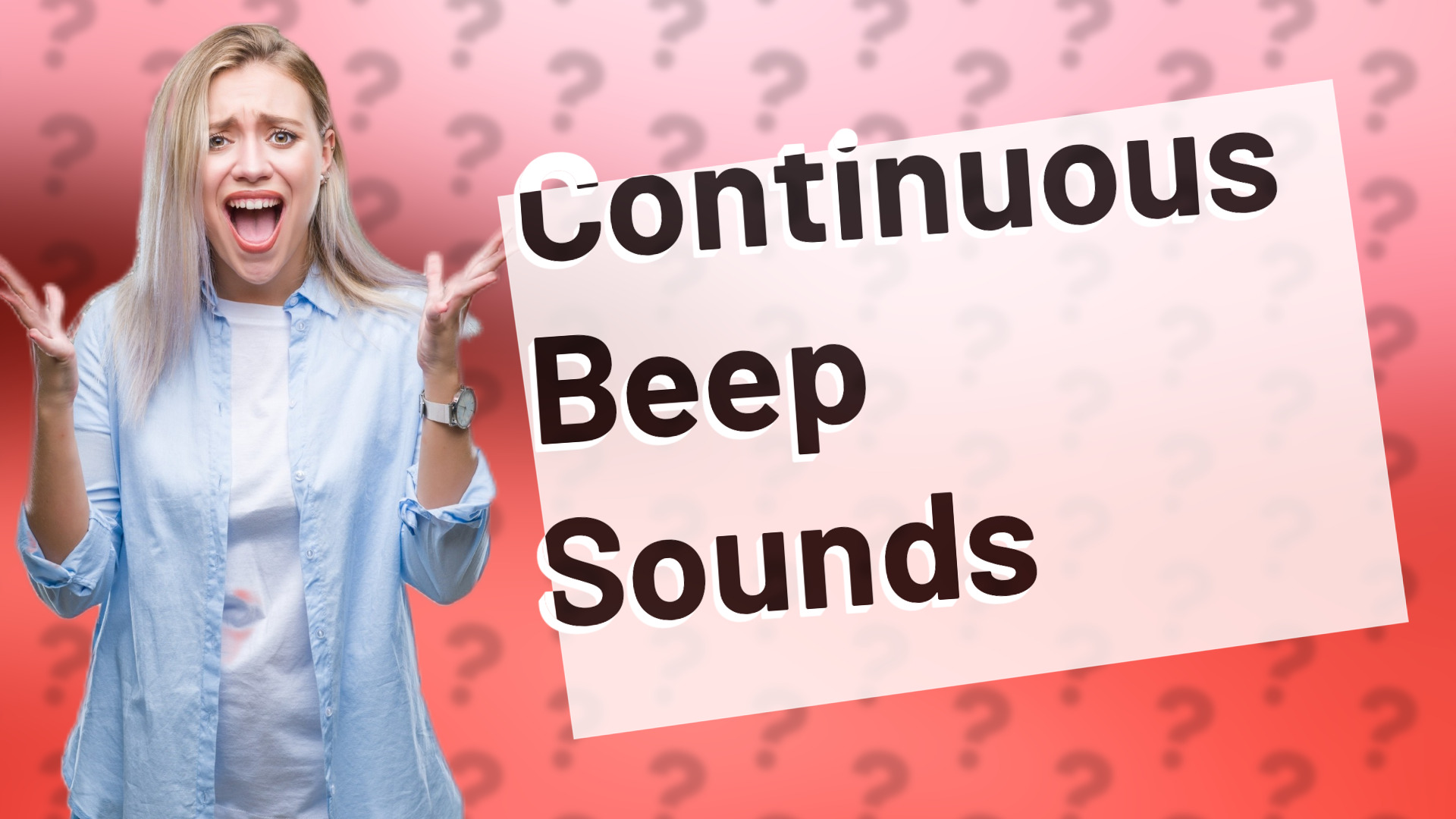 Continuous Beep Sounds