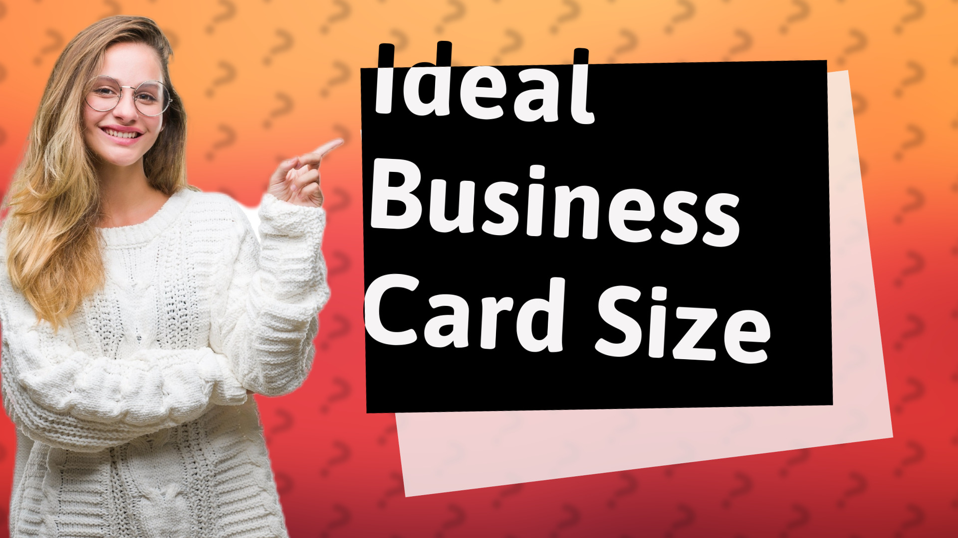 Ideal Business Card Size