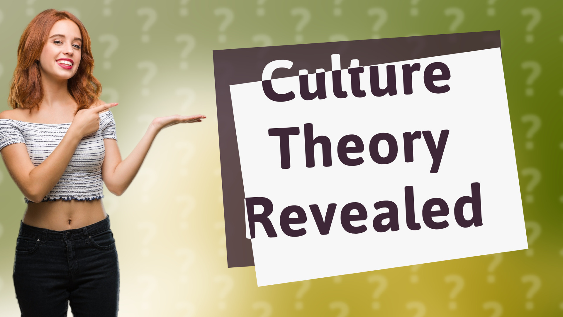 Culture Theory Revealed