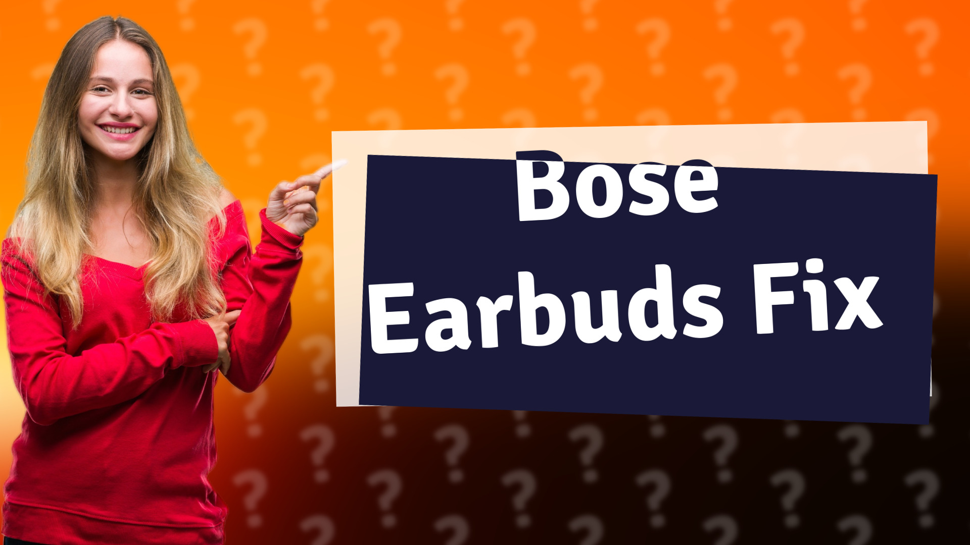Bose Earbuds Fix