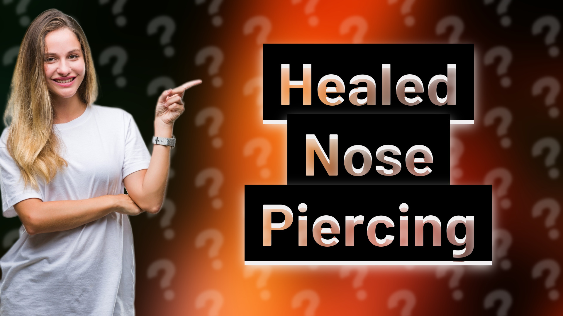 Healed Nose Piercing