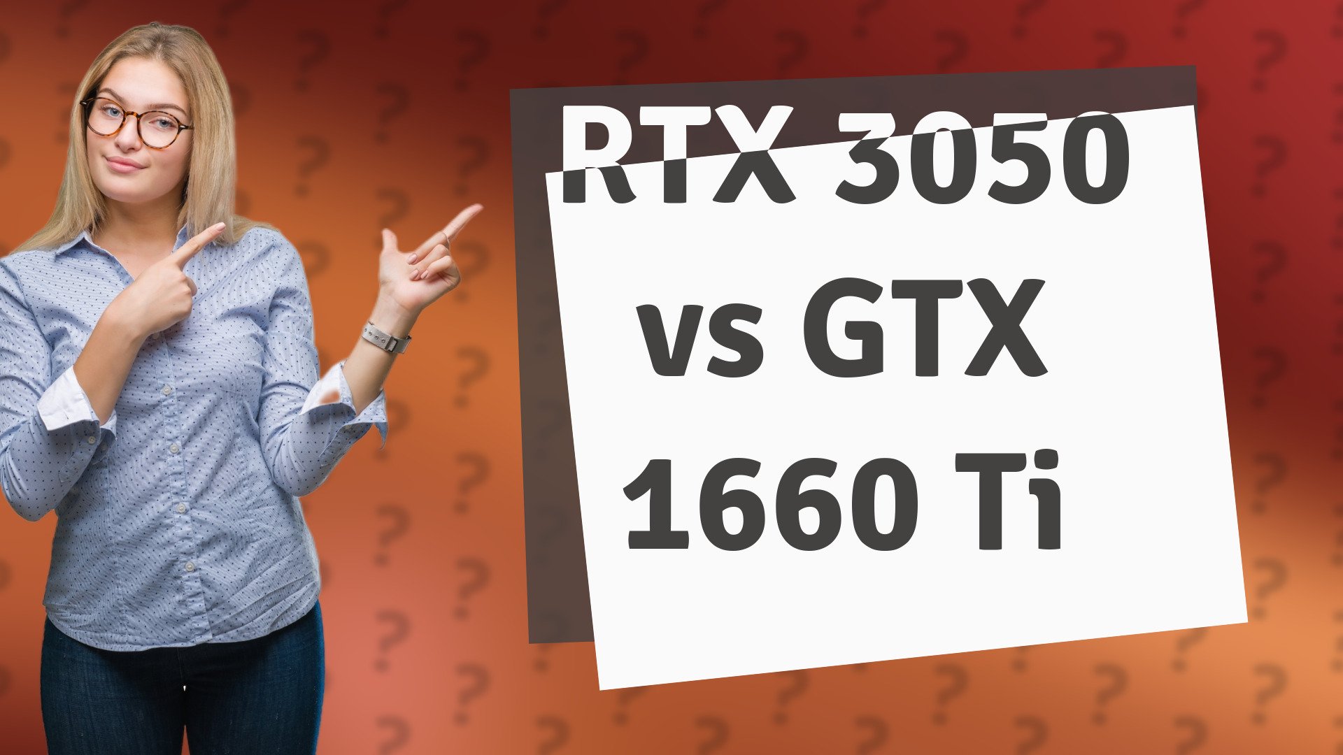 RTX 3050 vs GTX 1660 Ti