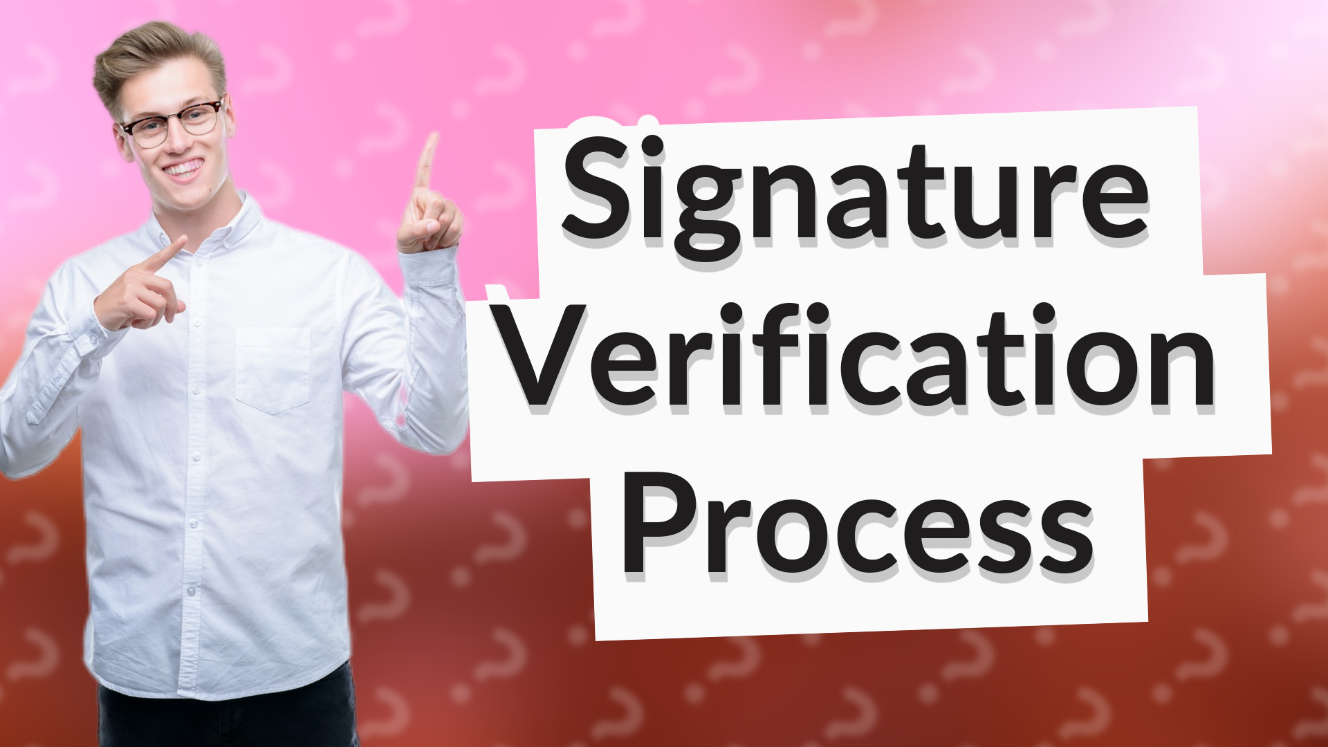 Signature Verification Process