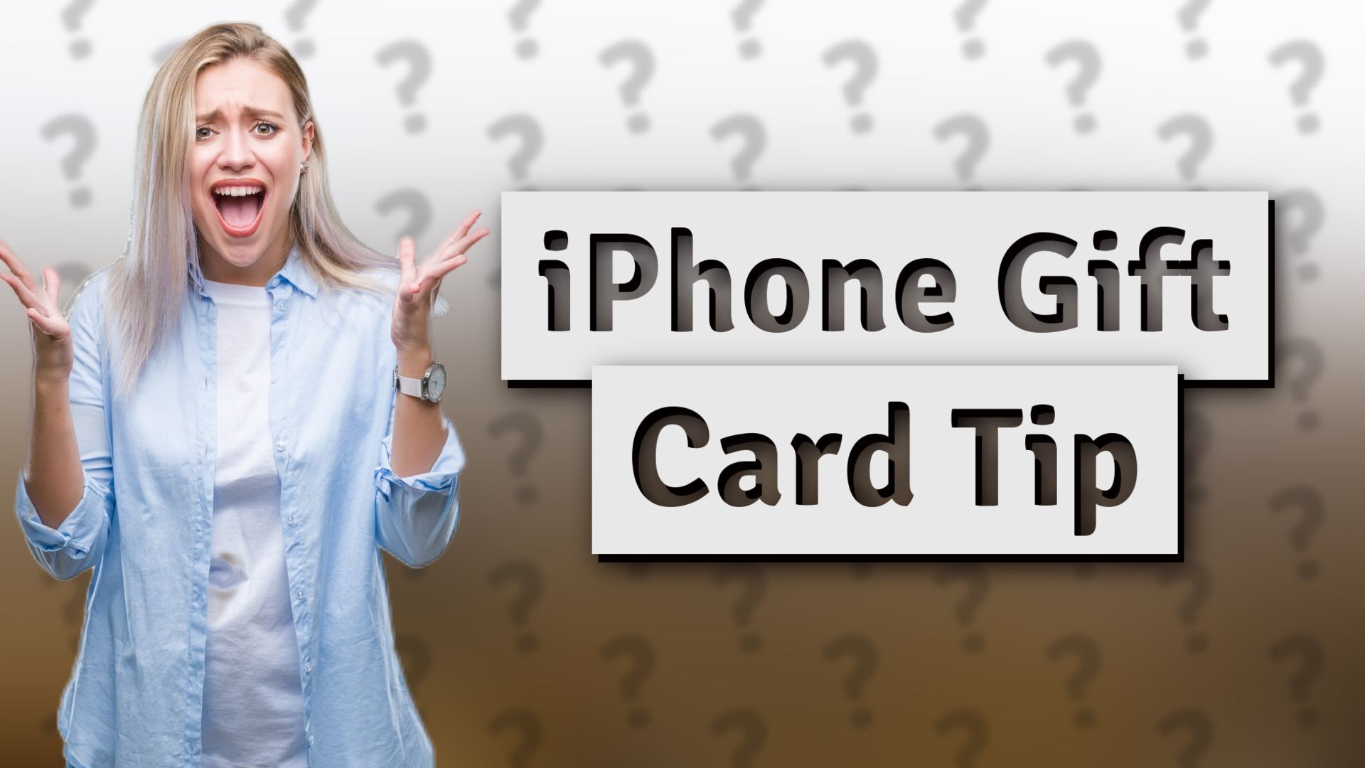 iPhone Gift Card Tip