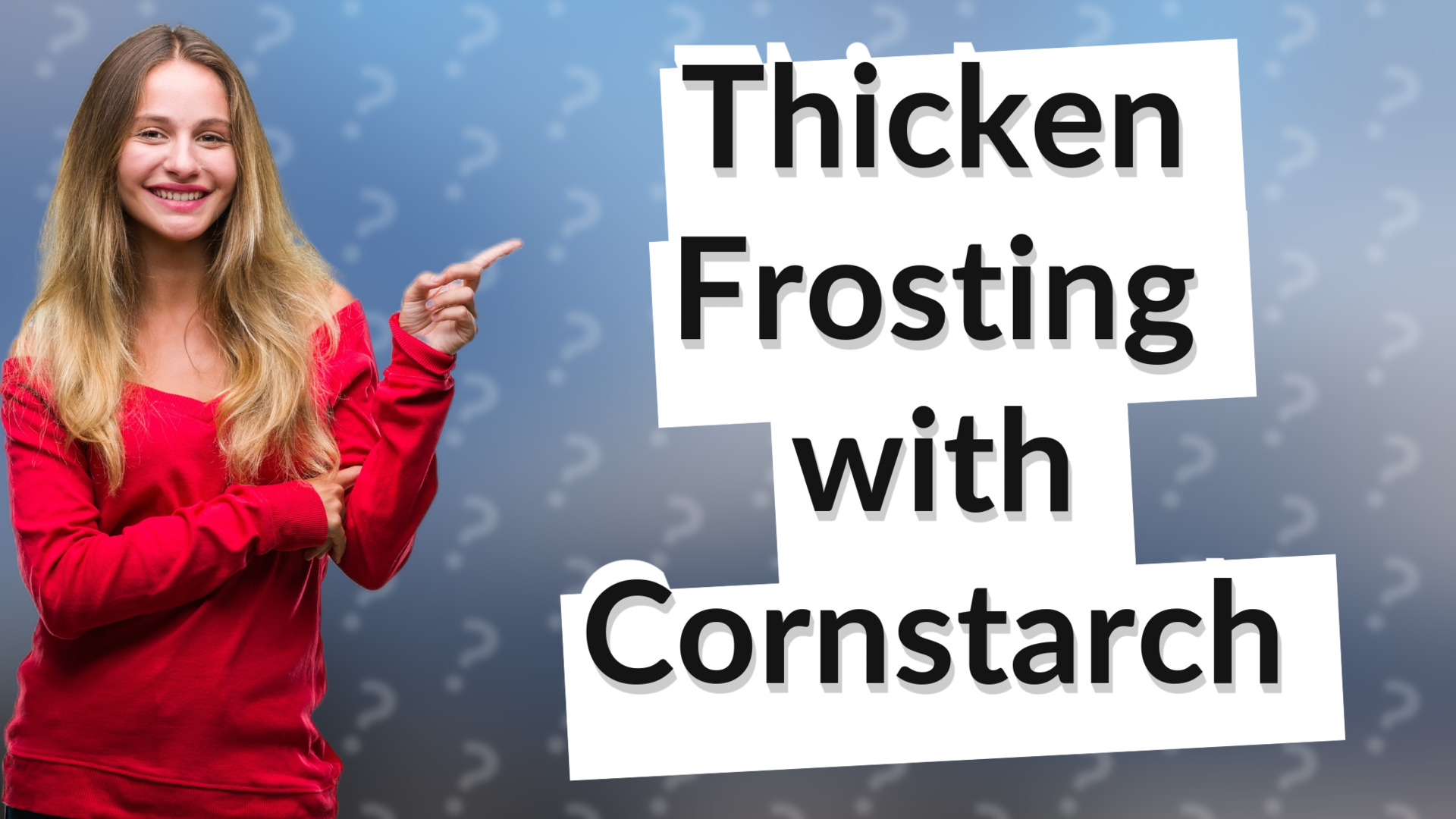 Thicken Frosting with Cornstarch