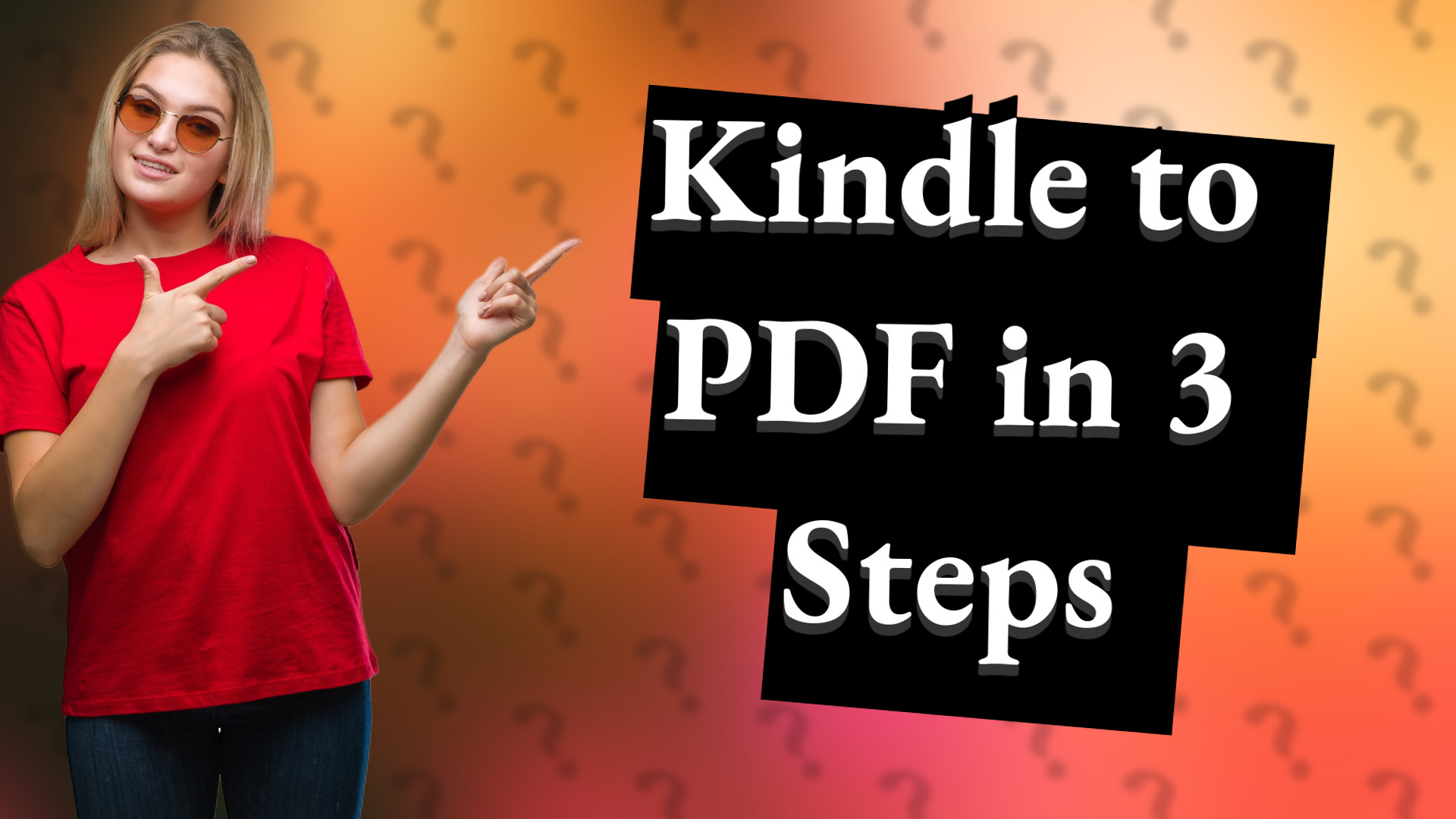 Kindle to PDF in 3 Steps