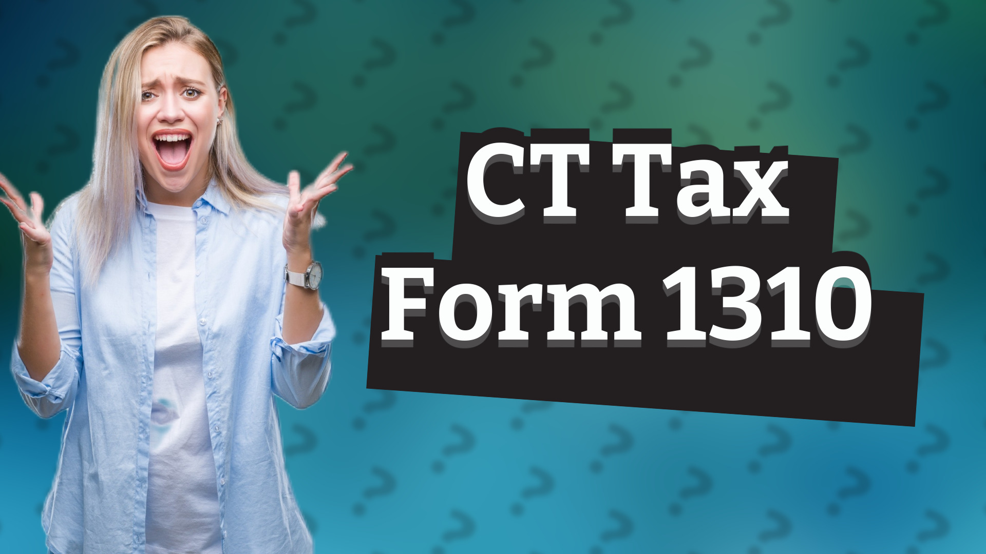 CT Tax Form 1310
