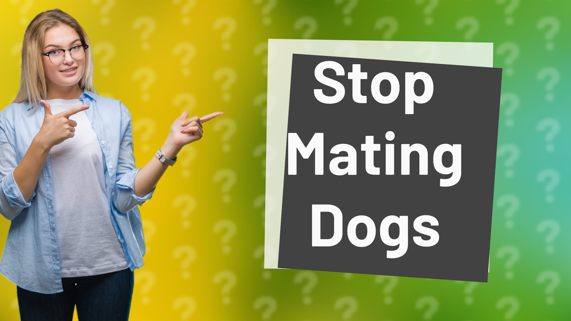Stop Mating Dogs