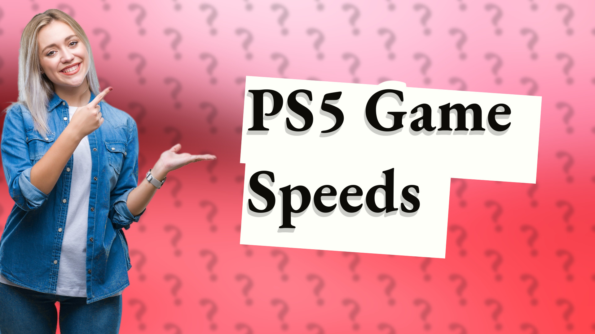 PS5 Game Speeds