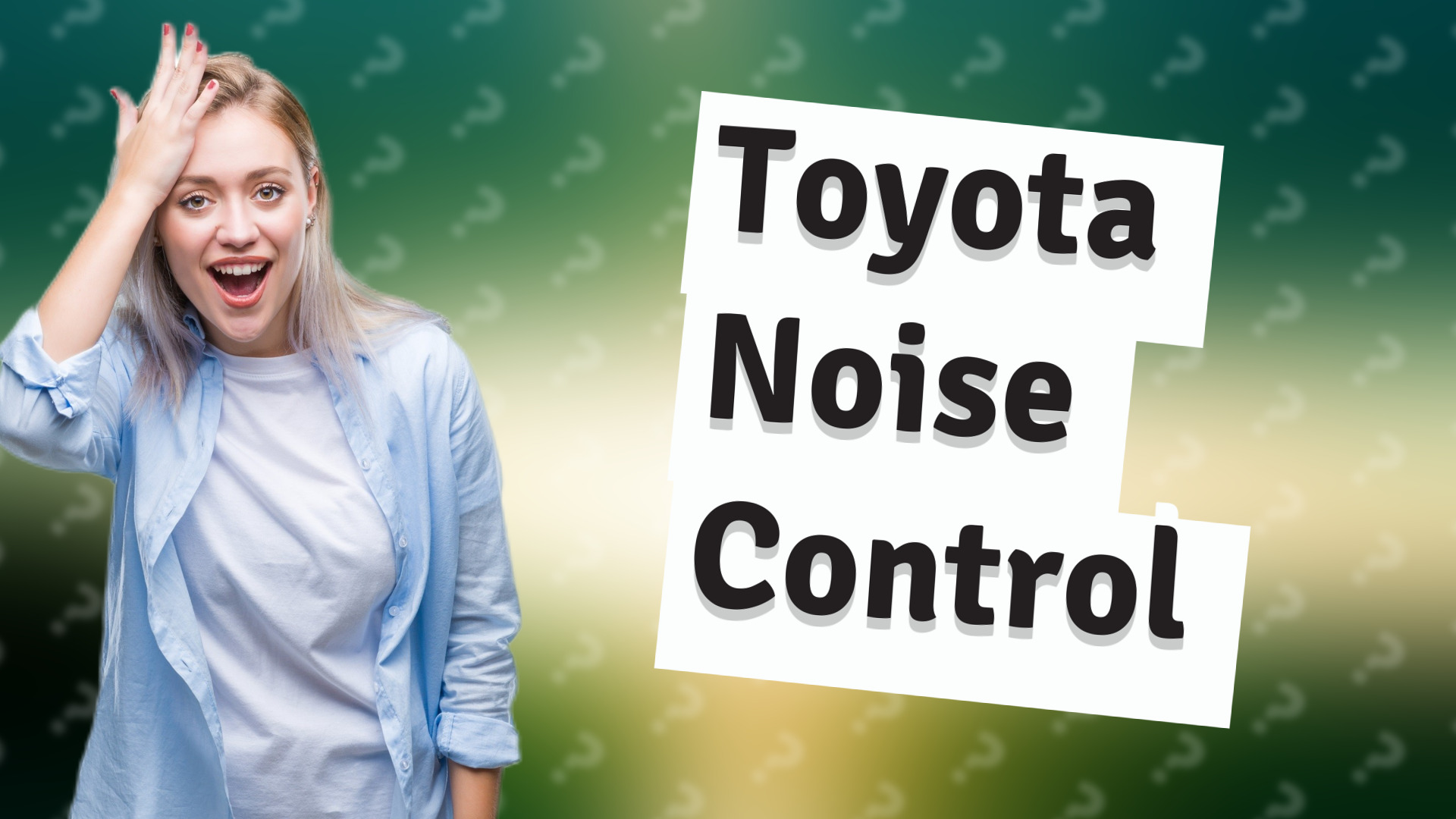 Toyota Noise Control